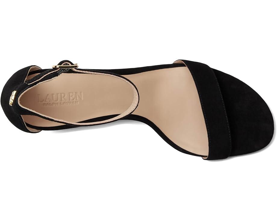 Allie Mid-Heel Velvet Sandals Product Image