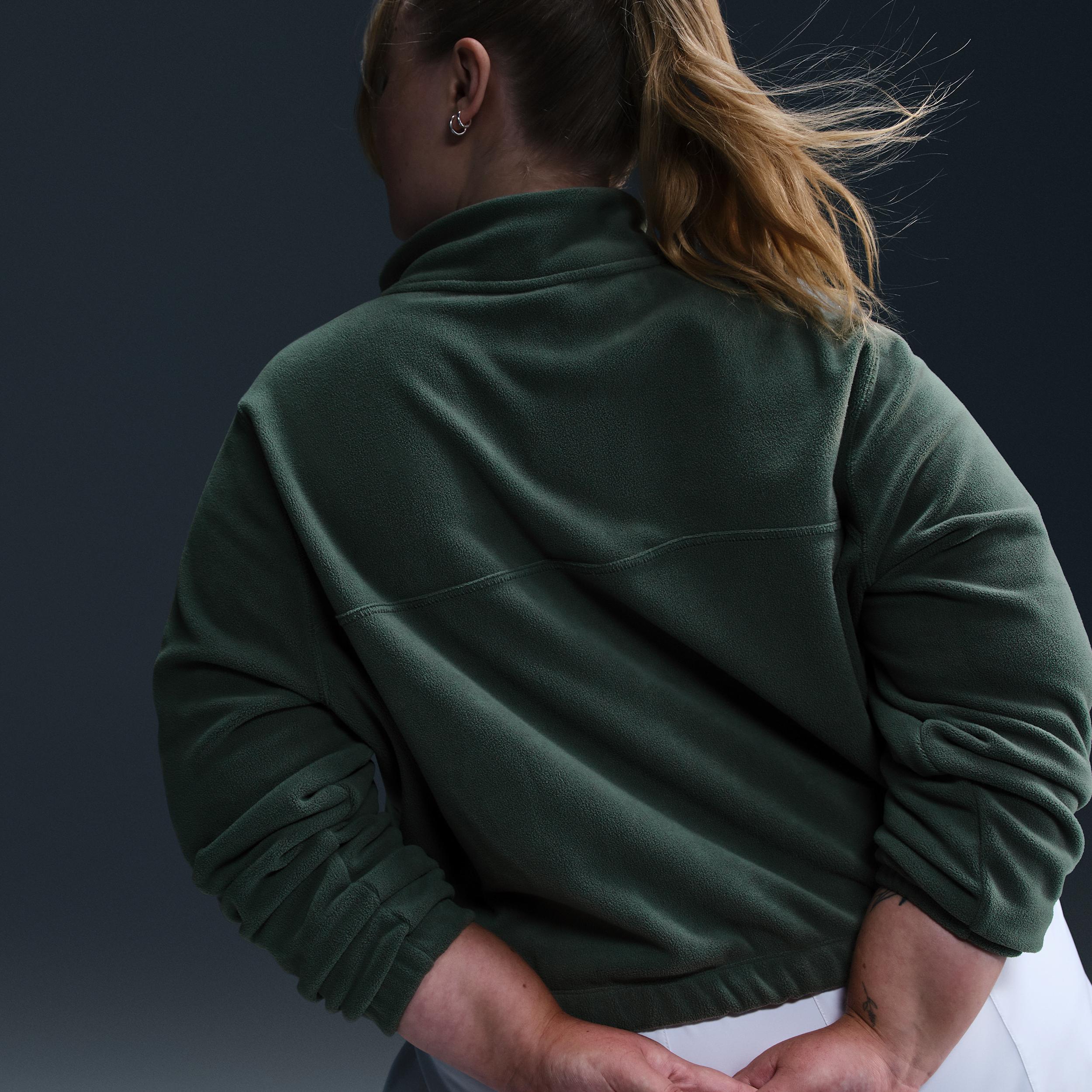 Nike One Women's Therma-FIT Oversized 1/2-Zip Fleece Top (Plus Size) Product Image