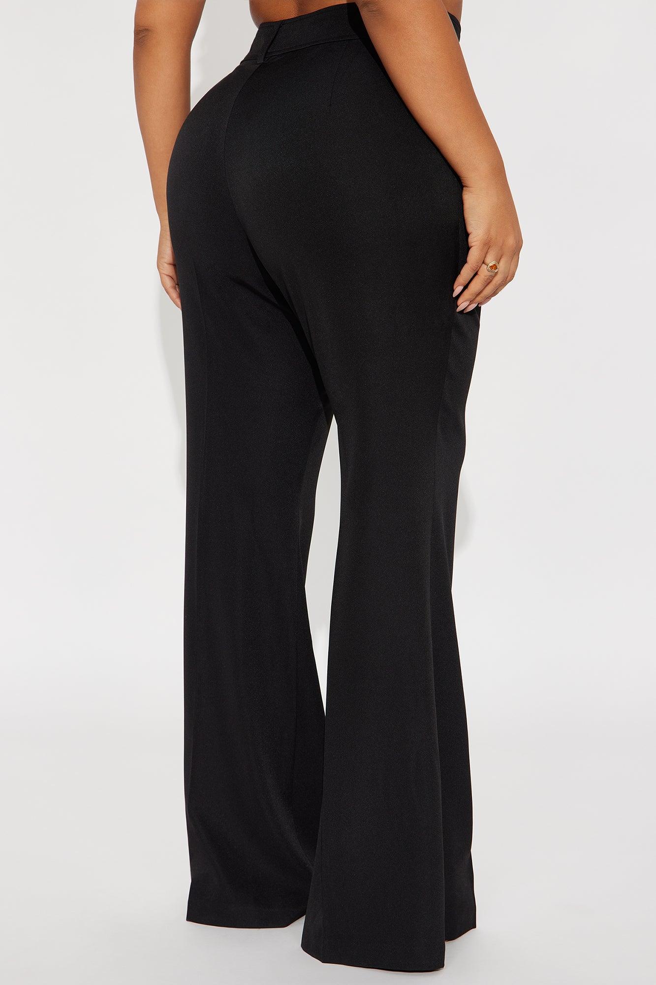 Cami Flare Leg Trouser Pant 33″ - Black Female Product Image