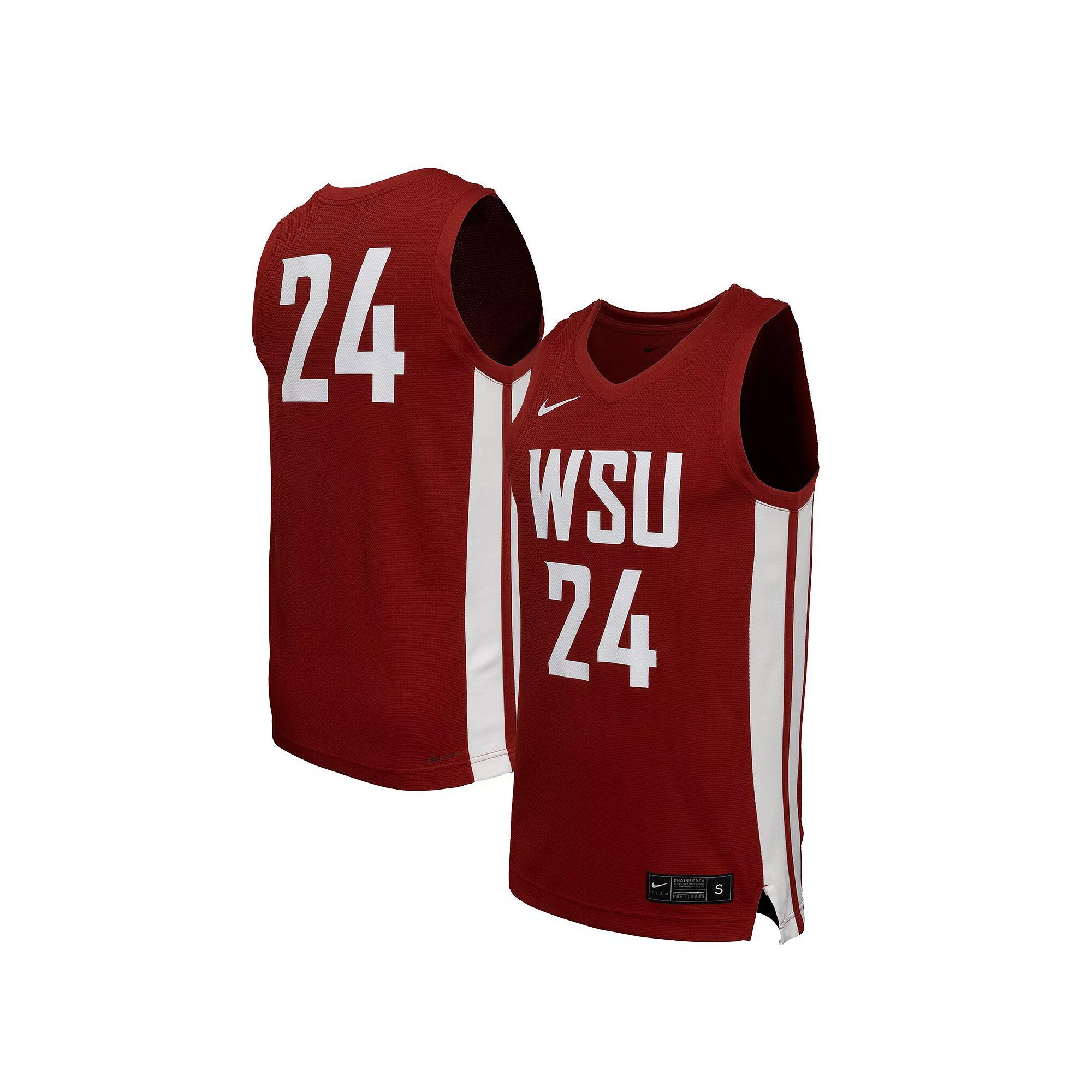 Men's Nike Crimson Washington State Cougars Replica Basketball Jersey,  Product Image