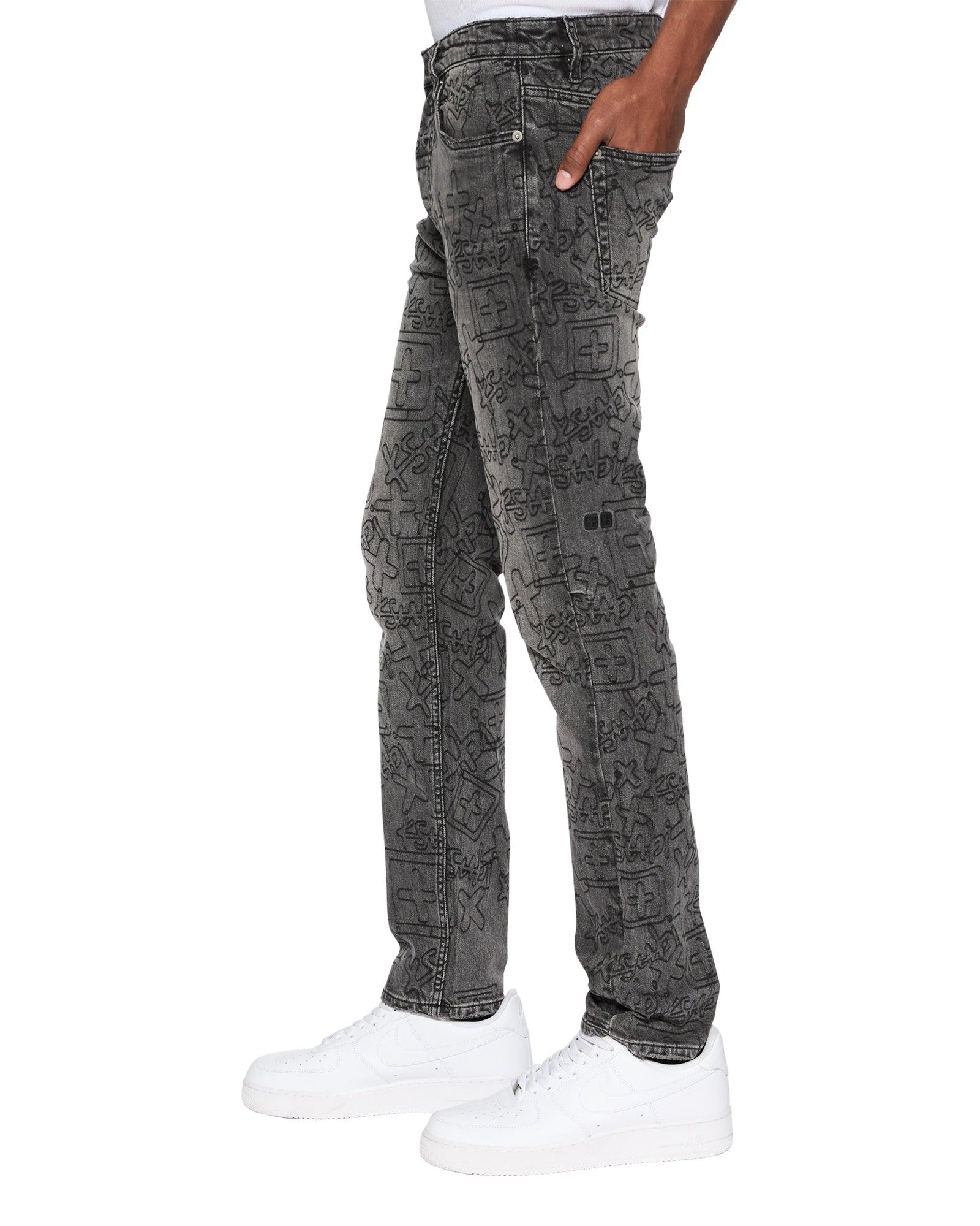 CHITCH STENCIL STITCH WORN GREY Male Product Image