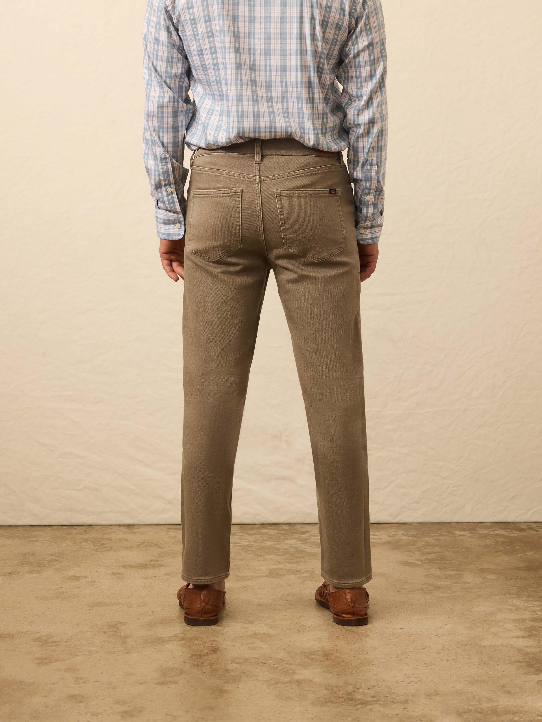 Stretch Terry 5-Pocket Pant - Driftwood Male Product Image