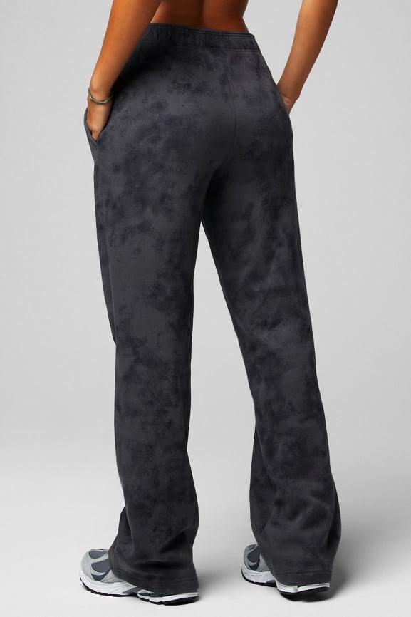 Cozy Fleece Wide Leg Sweatpant Product Image