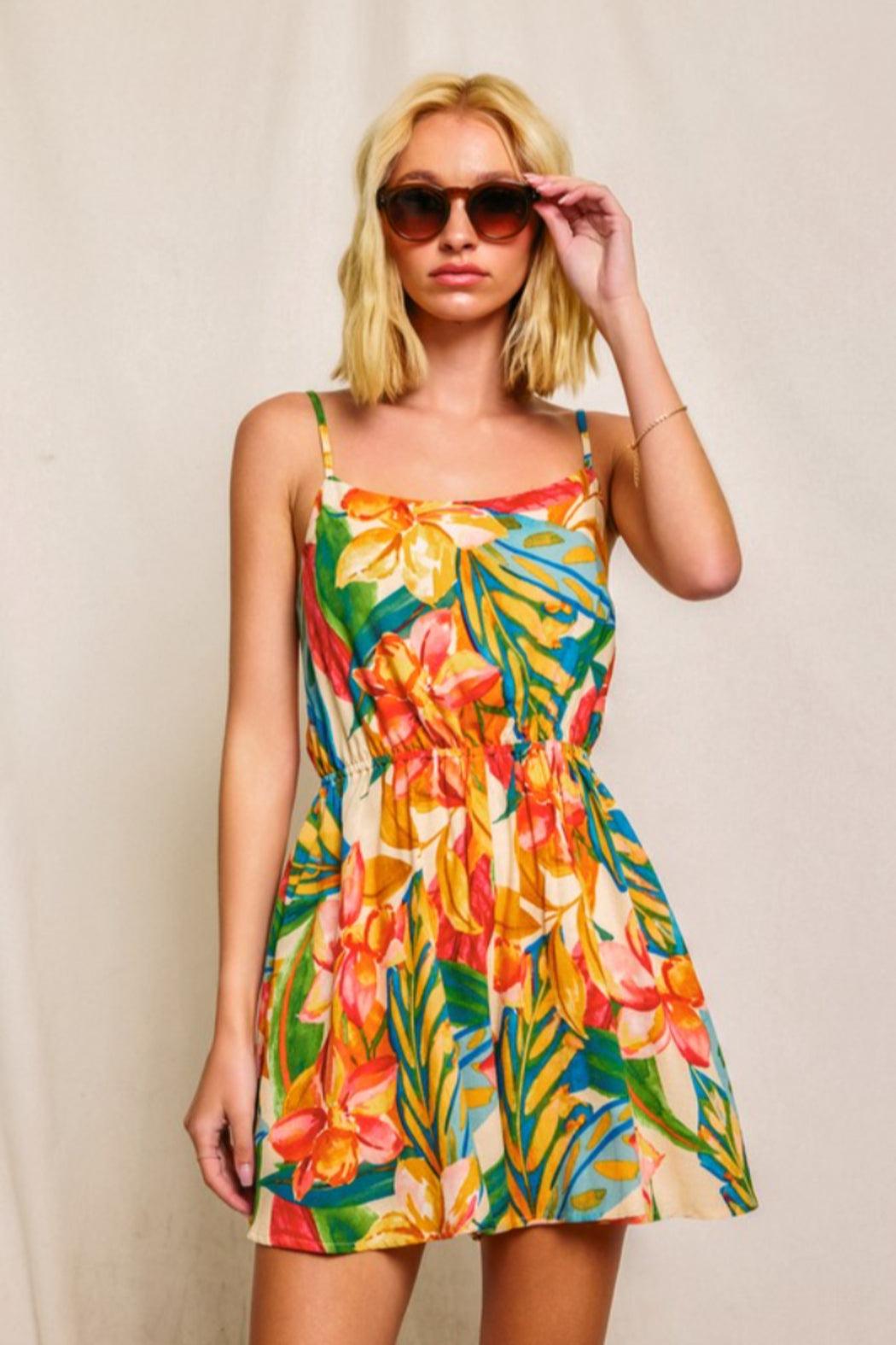 Tie Back Romper Product Image