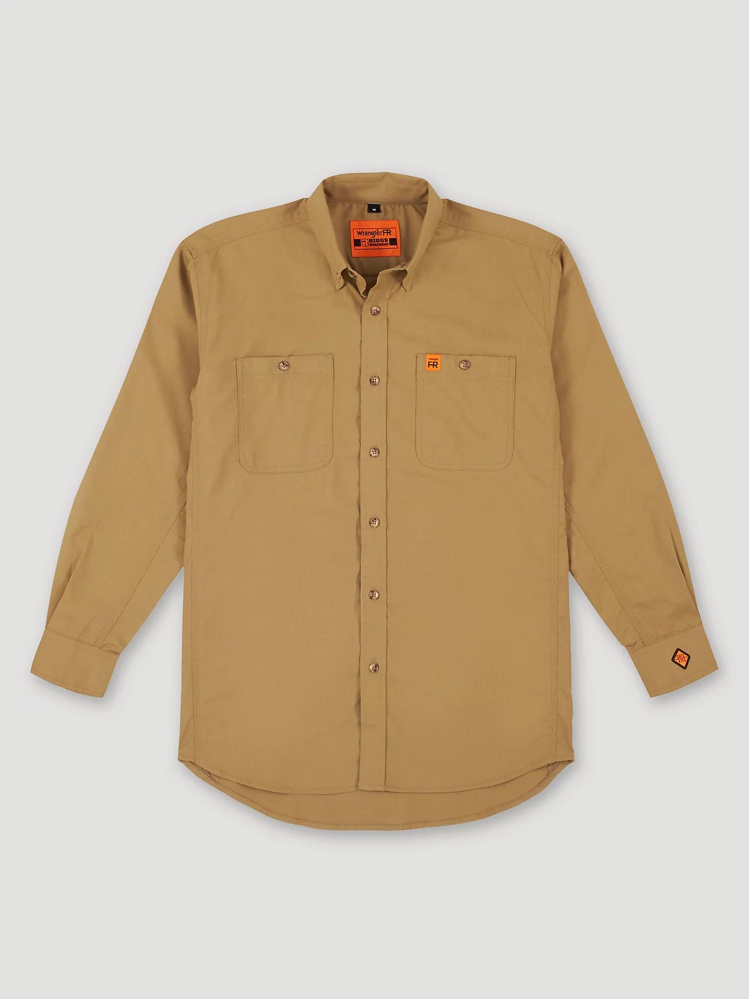 Wrangler® FR Flame-Resistant Riggs Twill Solid Work Shirt | Men's SHIRTS | Wrangler® Product Image