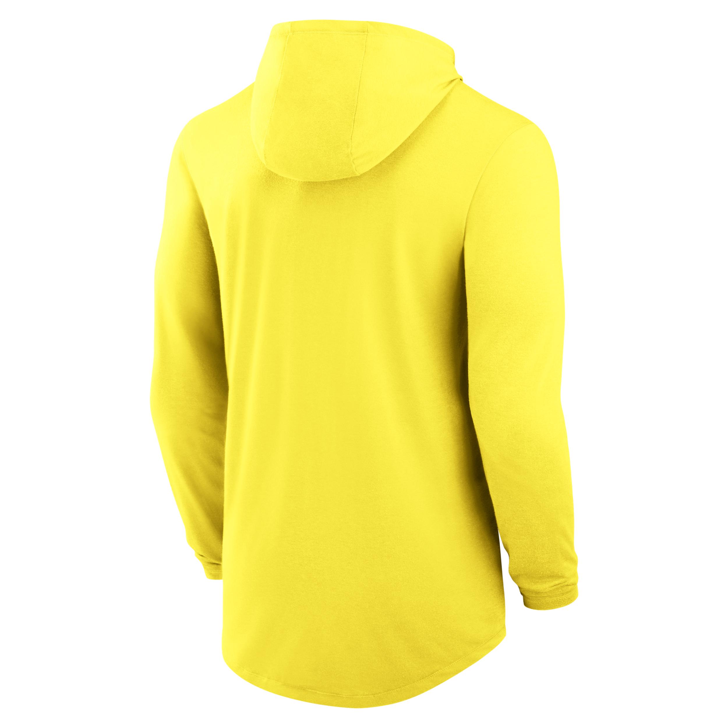 Oregon Campus Arch Nike Mens Dri-FIT College Long-Sleeve Hooded T-Shirt | 01NB79SUON-SSR Product Image