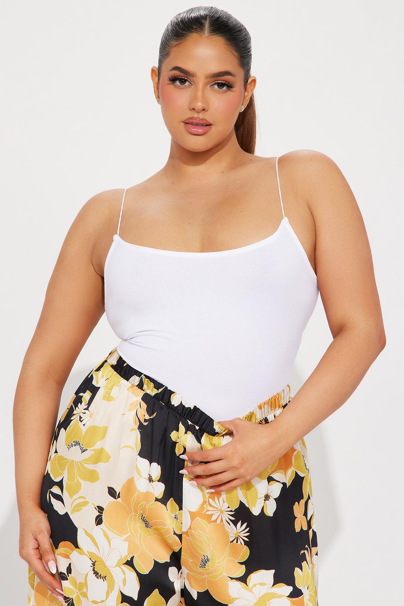 Just Like That Cami Bodysuit - White Product Image