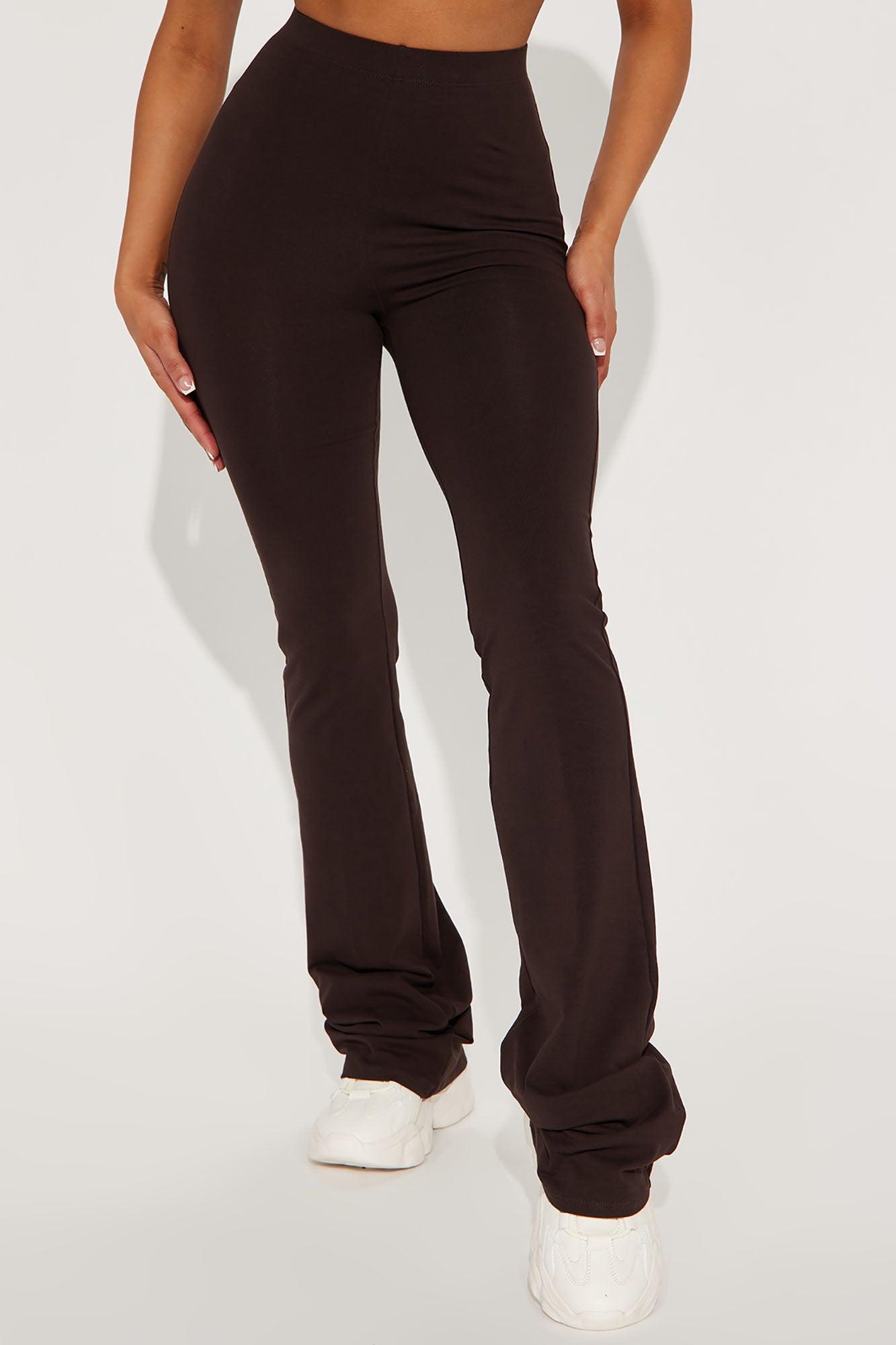 Adriana Flare Pant - Dark Brown Product Image