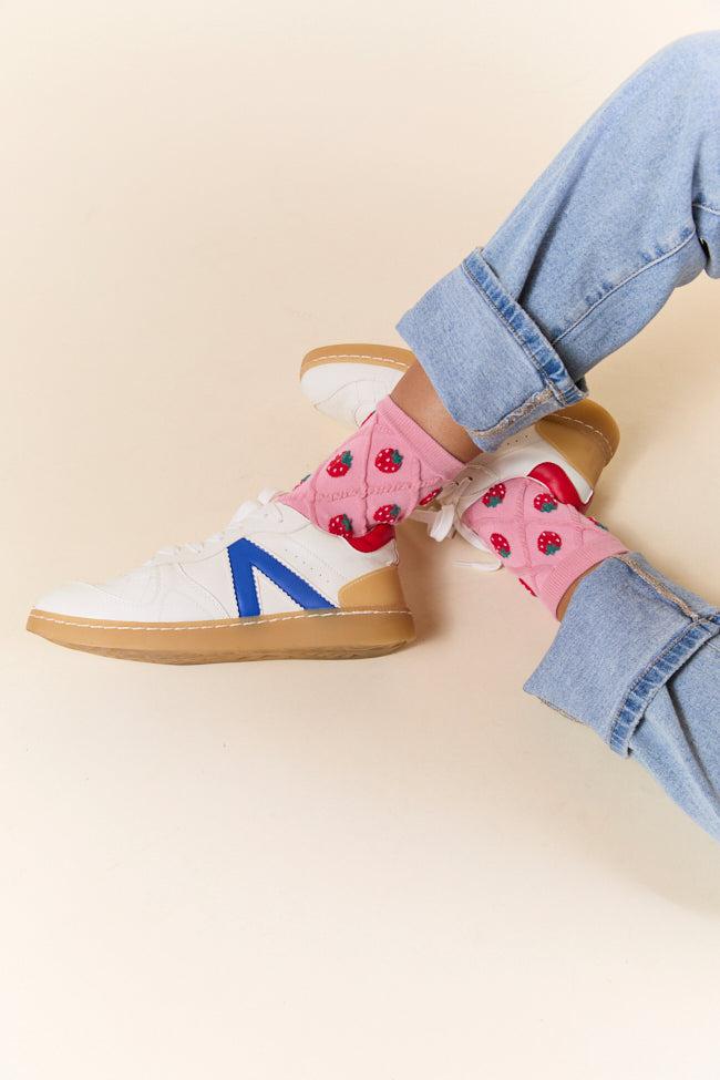 Pink Strawberry Socks FINAL SALE Product Image