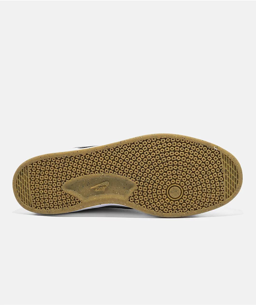 Nike SB FC Classic Cool Grey, Black & White Skate Shoes Product Image