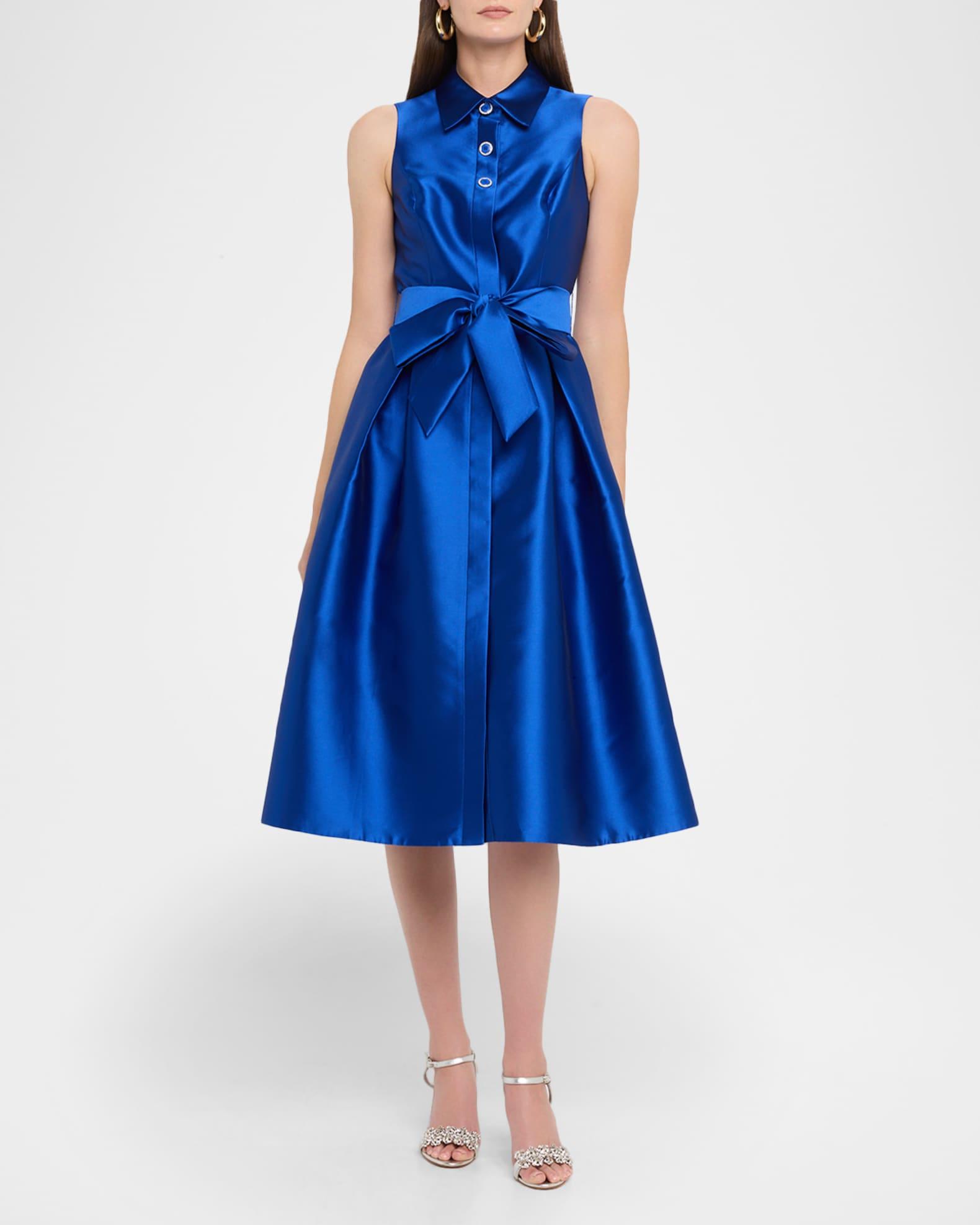 Sleeveless Mikado Midi Shirtdress Product Image