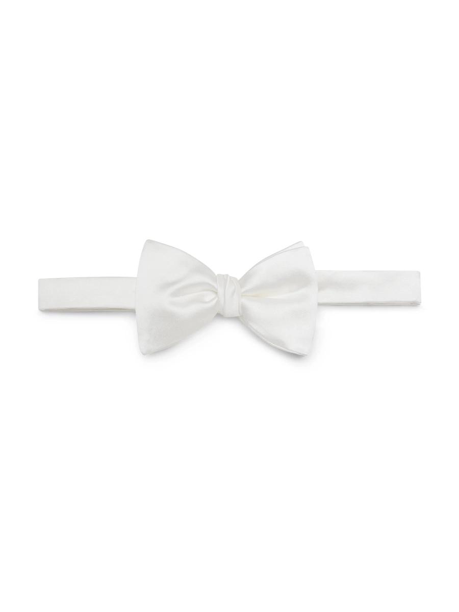 Mens Cotton and Silk Satin Bow Tie Product Image