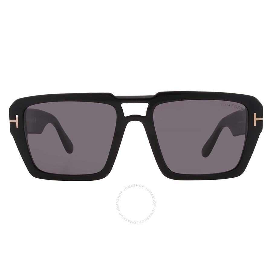 TOM FORD Redford 56mm Navigator Sunglasses In Black Product Image