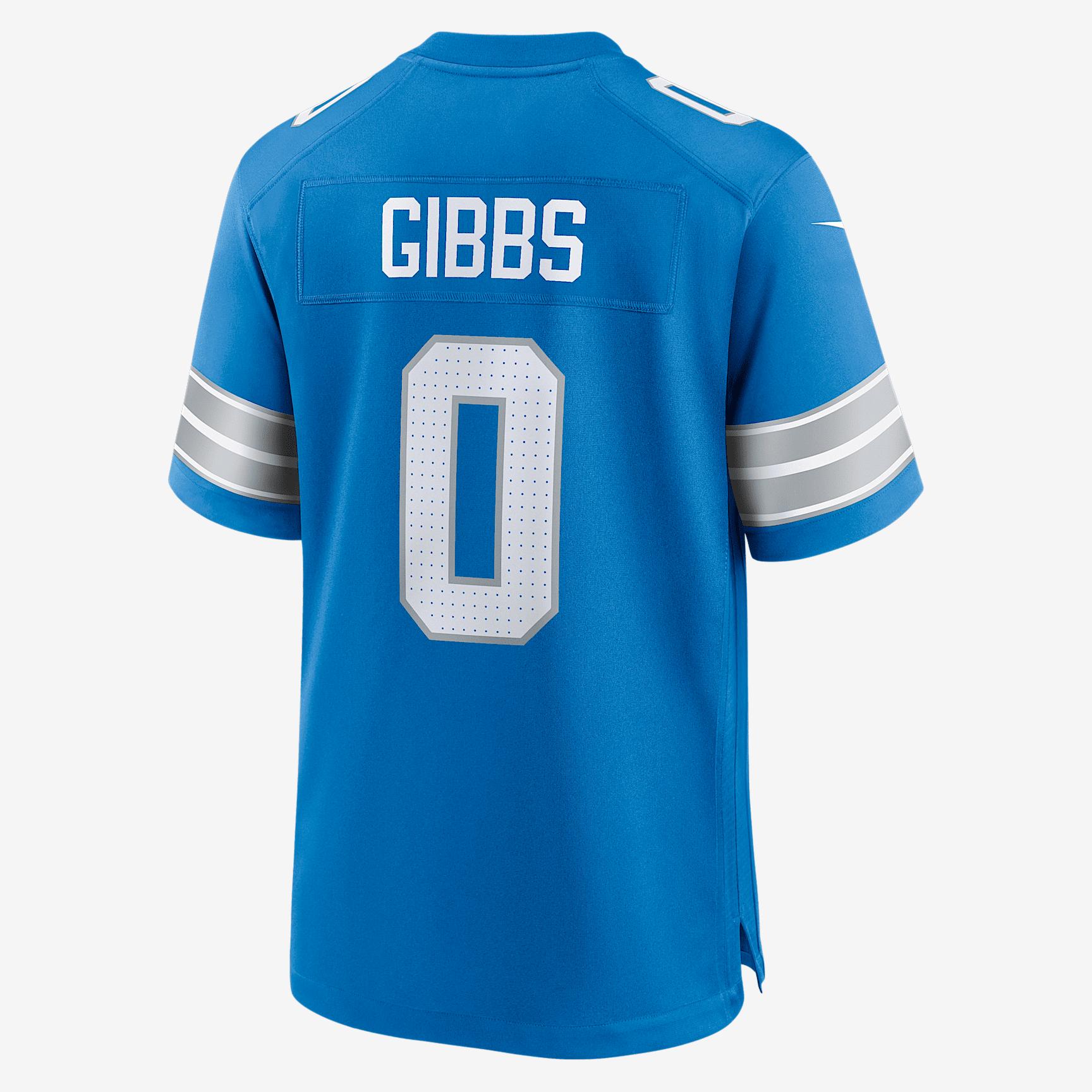 Jahmyr Gibbs Detroit Lions Nike Mens NFL Game Jersey | 67NM0B9K9JF-DEC Product Image