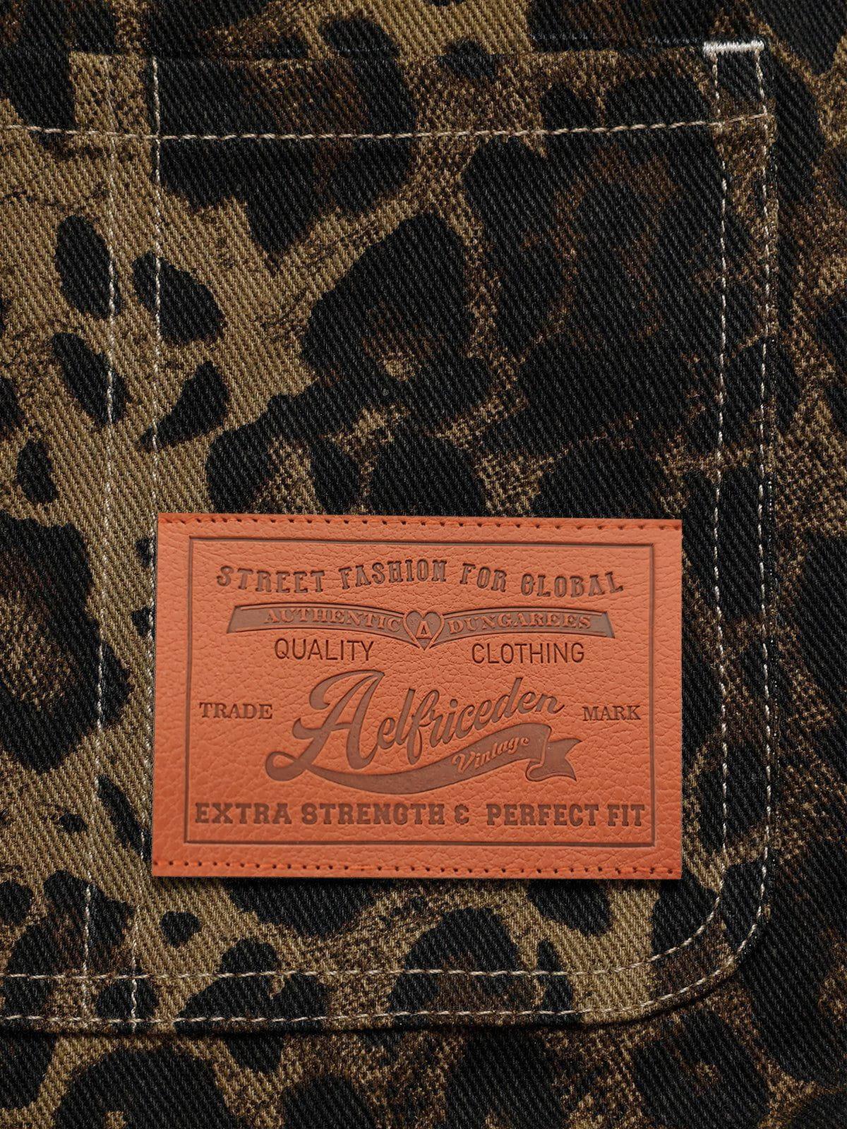 Aelfric Eden Leopard Overall Shorts Product Image