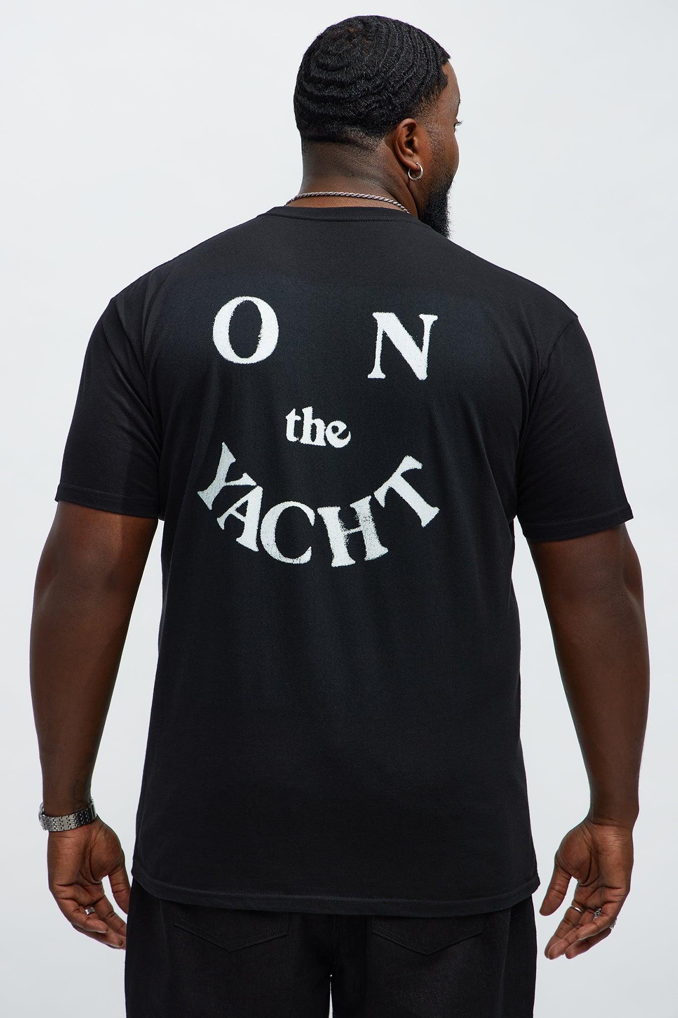 No Crying On The Yacht Short Sleeve Tee - Black Male Product Image