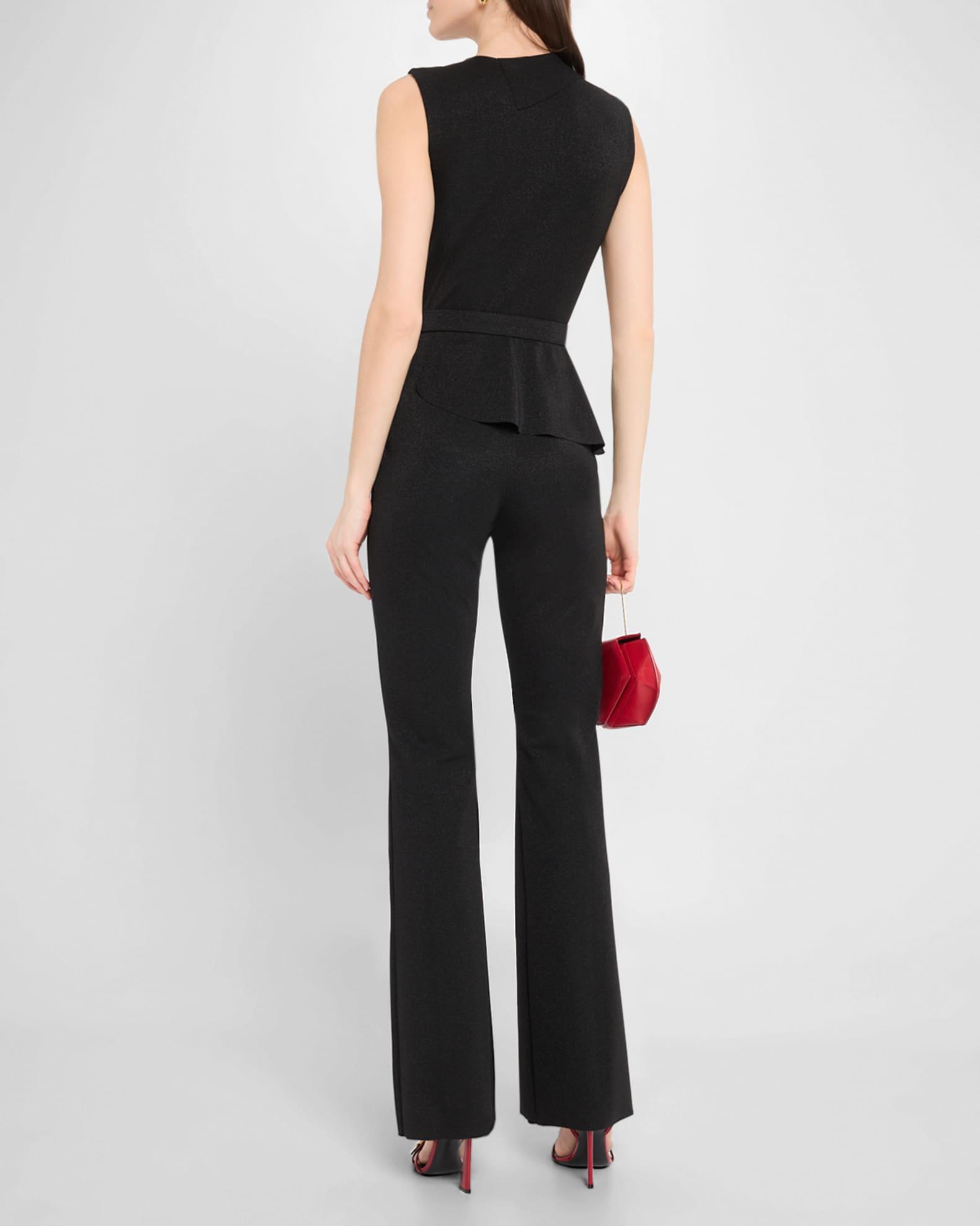 Kerolyn Metallic Jersey Belted Jumpsuit Product Image