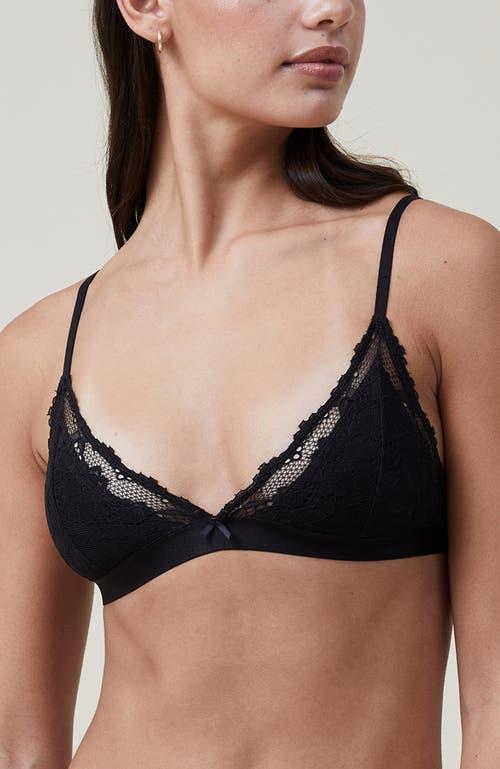 COTTON ON BODY Women's Everyday Lace Triangle Padded Bralette Product Image