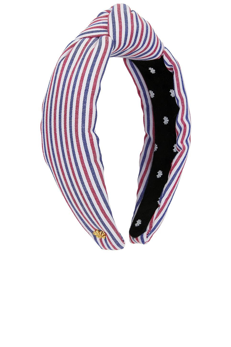 Knotted Striped Cotton Headband Lele Sadoughi Product Image