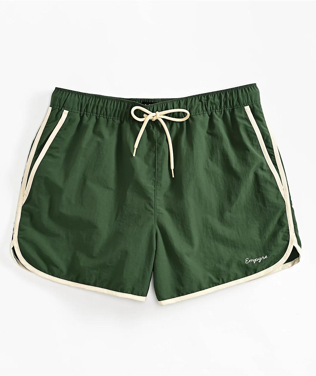 Empyre Carb Dark Green Board Shorts Product Image