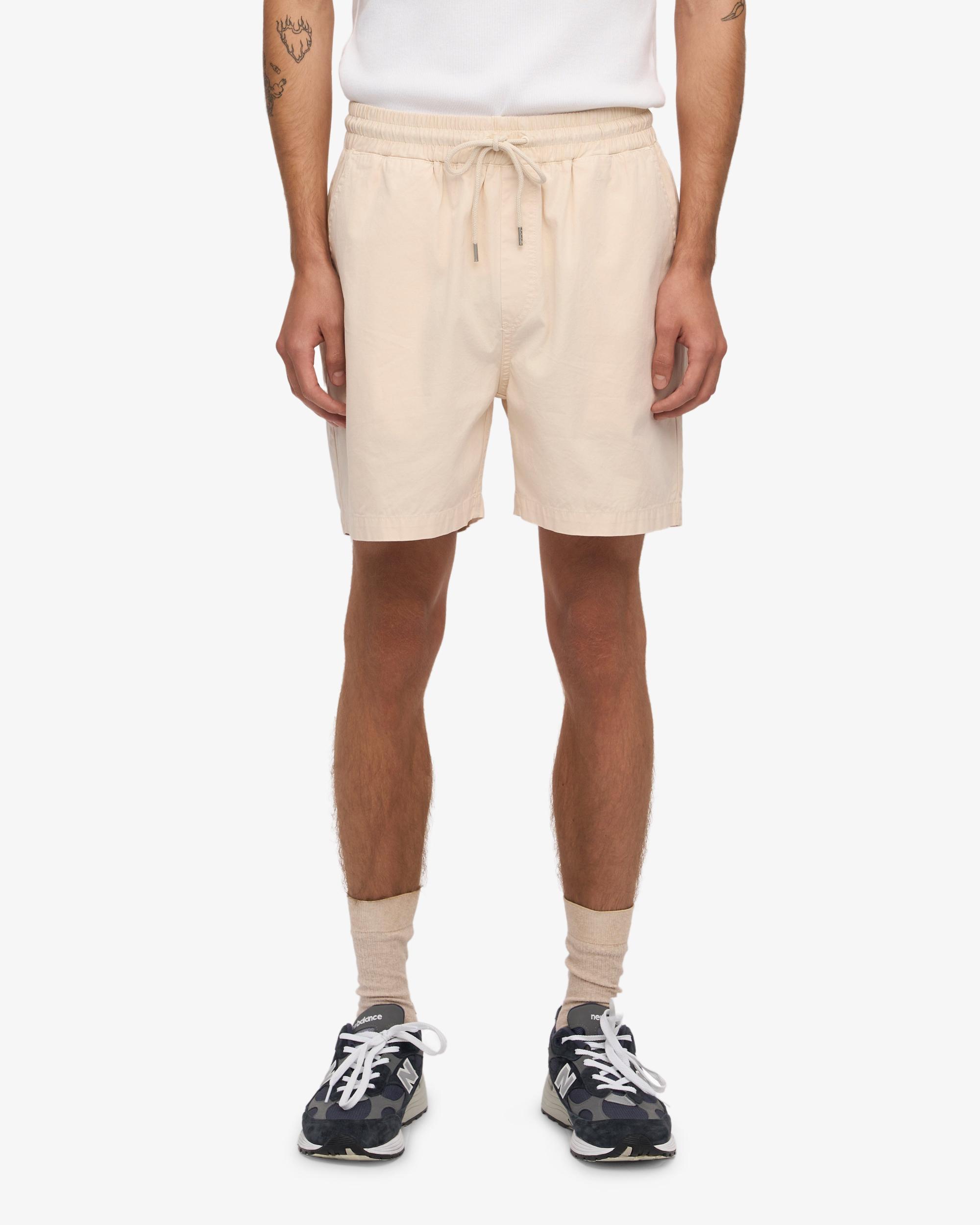 Organic Twill Shorts - Ivory White Product Image