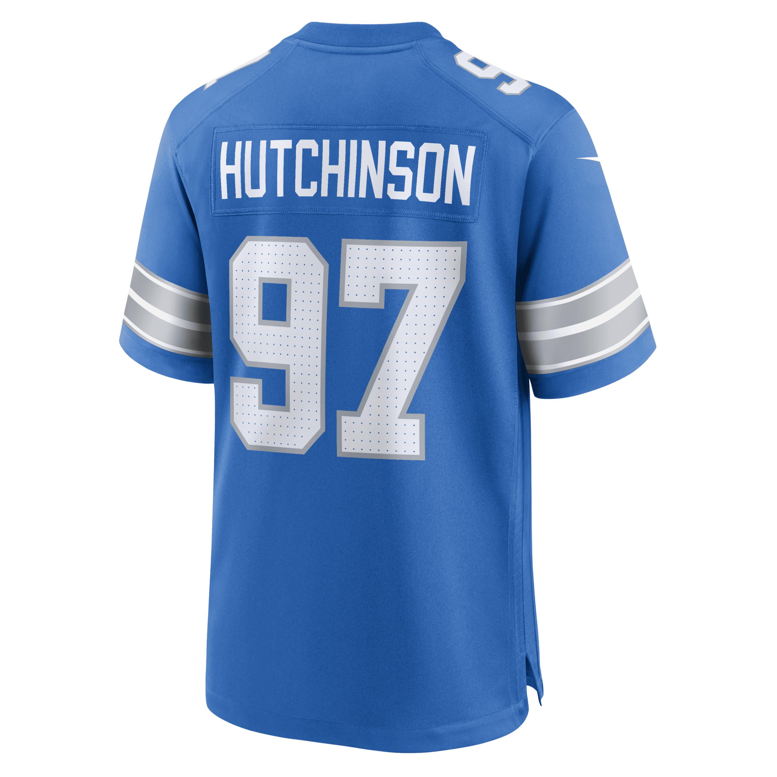 Aidan Hutchinson Detroit Lions Nike Mens NFL Game Football Jersey | 67NM0B9K9JF-DE0 Product Image
