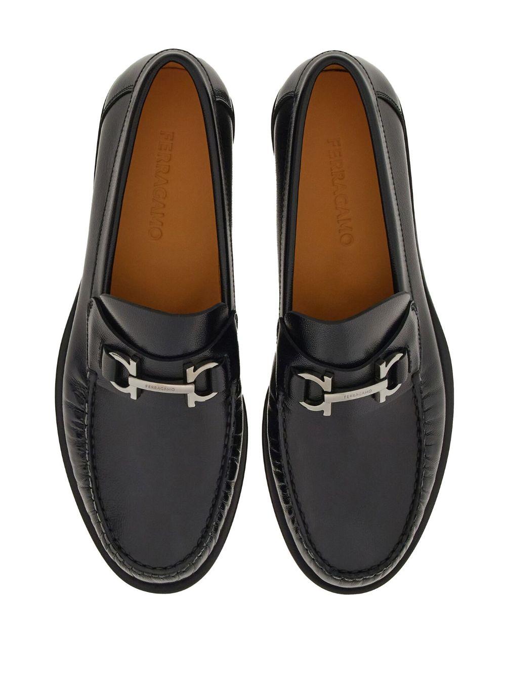 Gancini leather loafers  Product Image