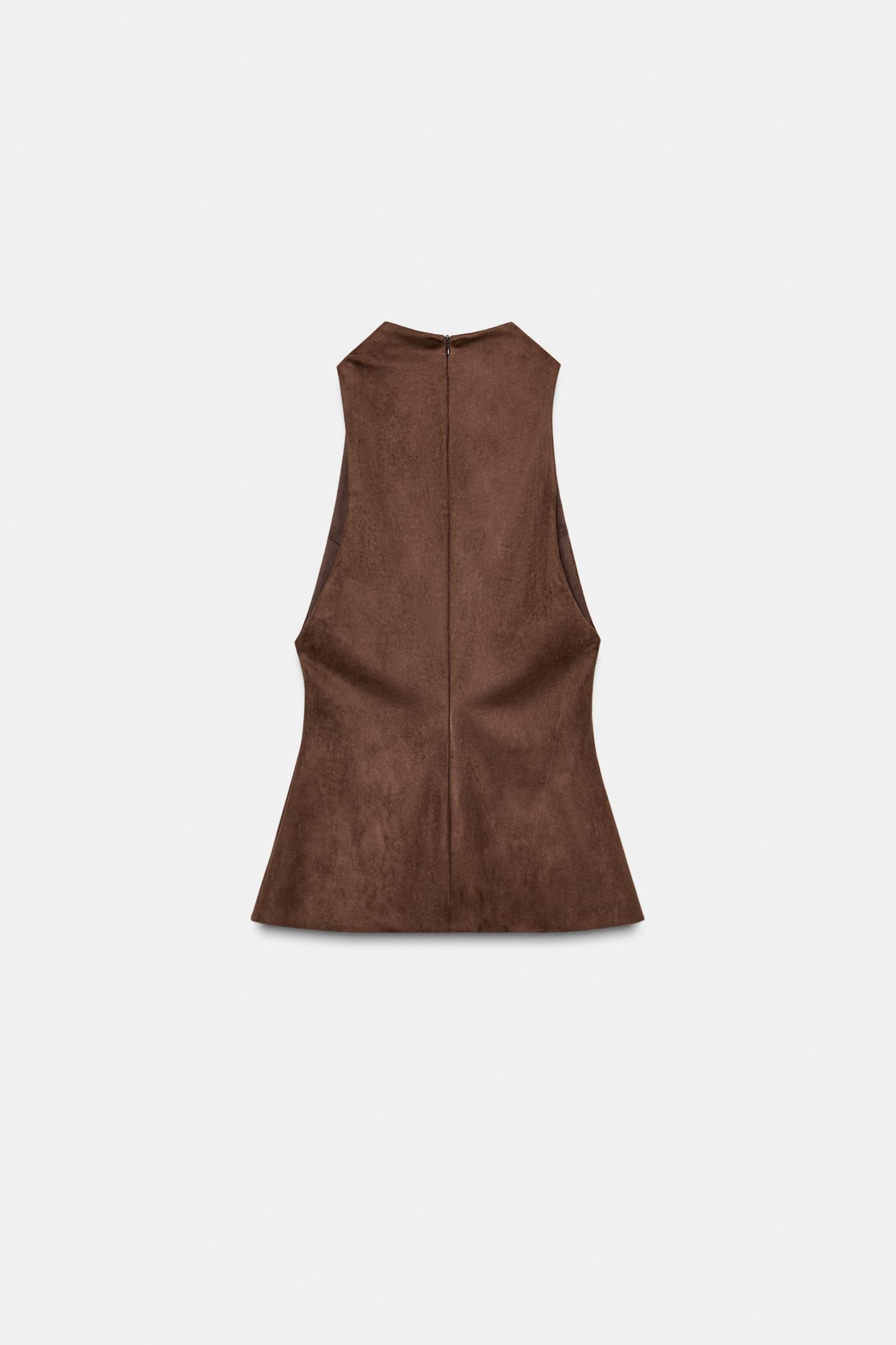 FAUX SUEDE TOP Product Image