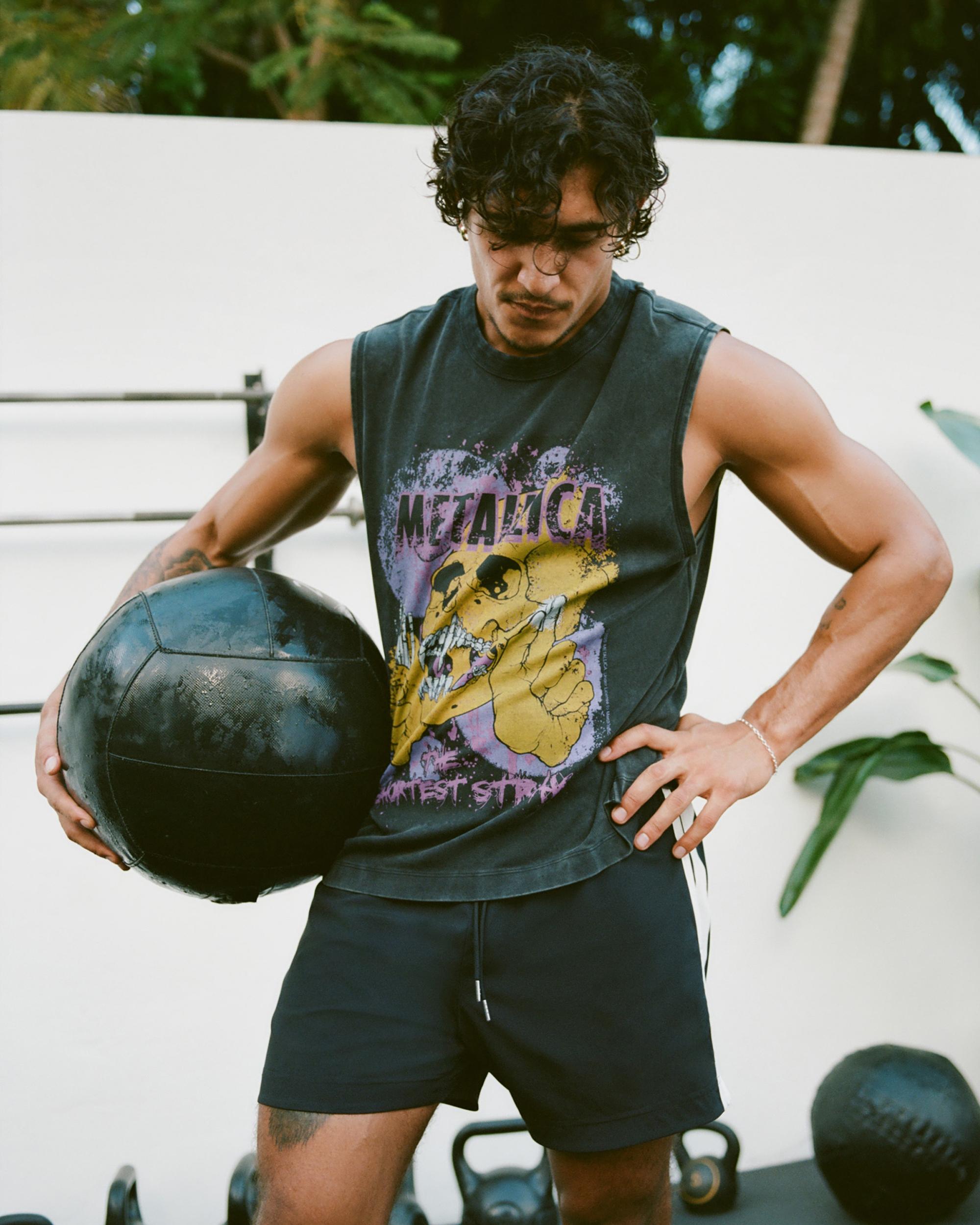 YPB Active Cropped Heavyweight Cotton Tank Product Image