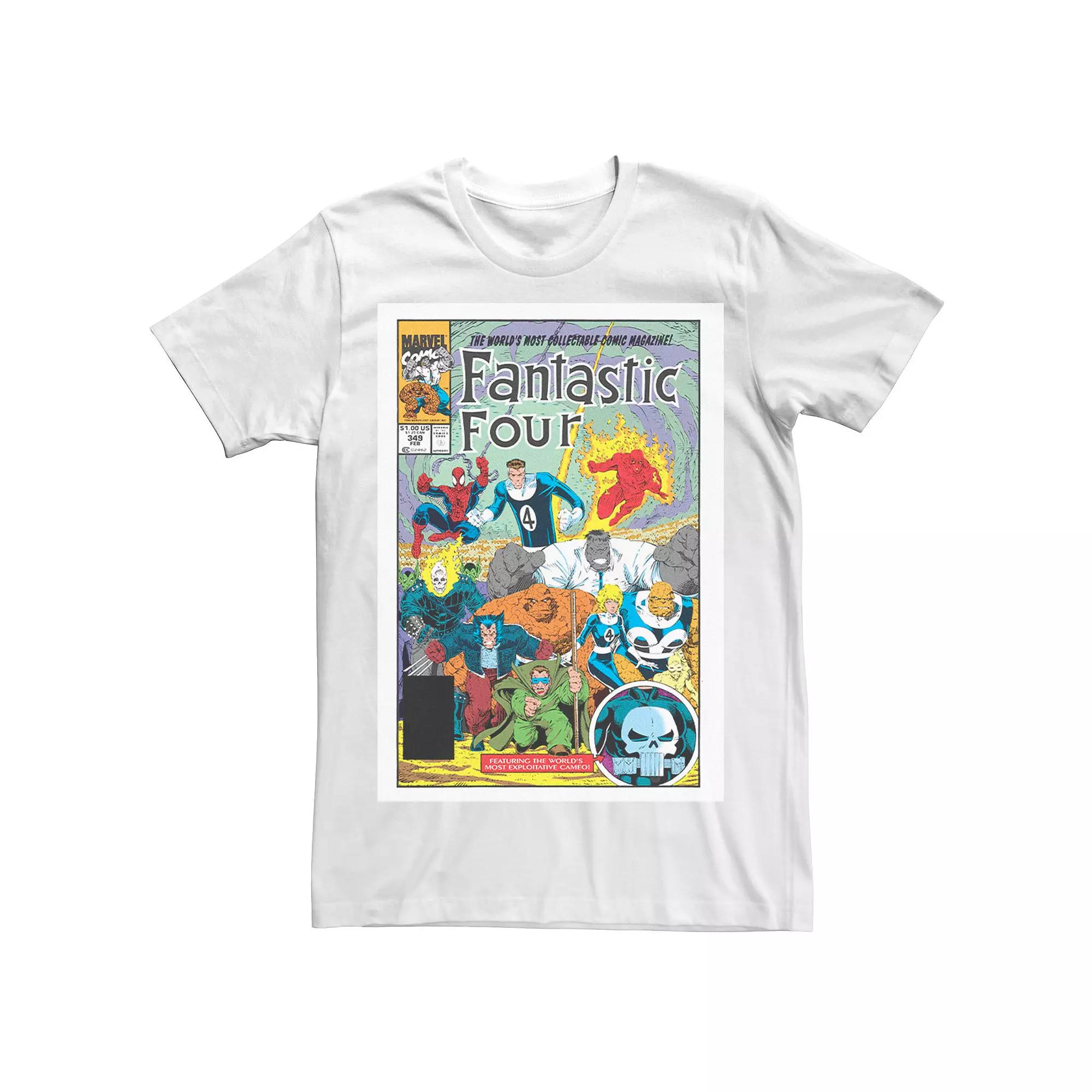 Men's Marvel Fantastic Four Collaboration Comic Cover Graphic Tee,  Product Image