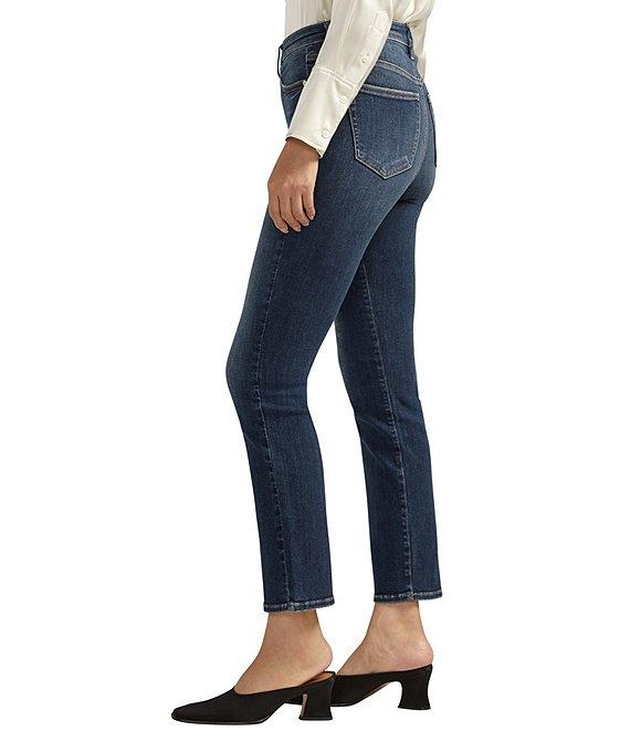 Silver Jeans Co. Isbister High Rise Straight Leg Power Stretch Jeans Product Image