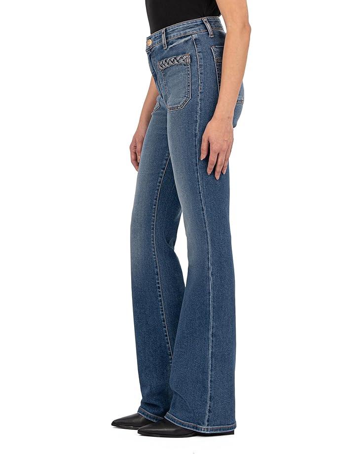 Women's KUT from the Kloth Ana High Rise Front Patch Pockets With Braid Back Square Product Image