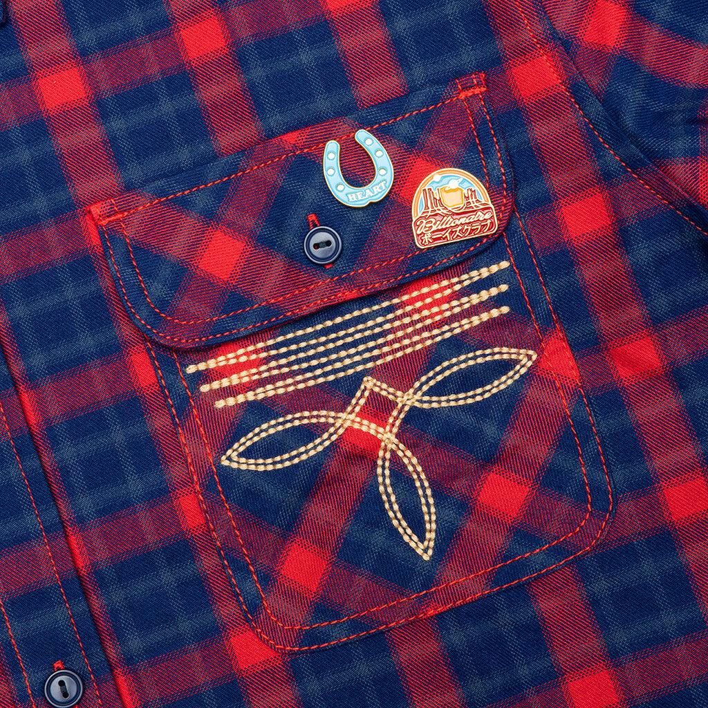 BB Dust L/S Flannel - Racing Red Male Product Image