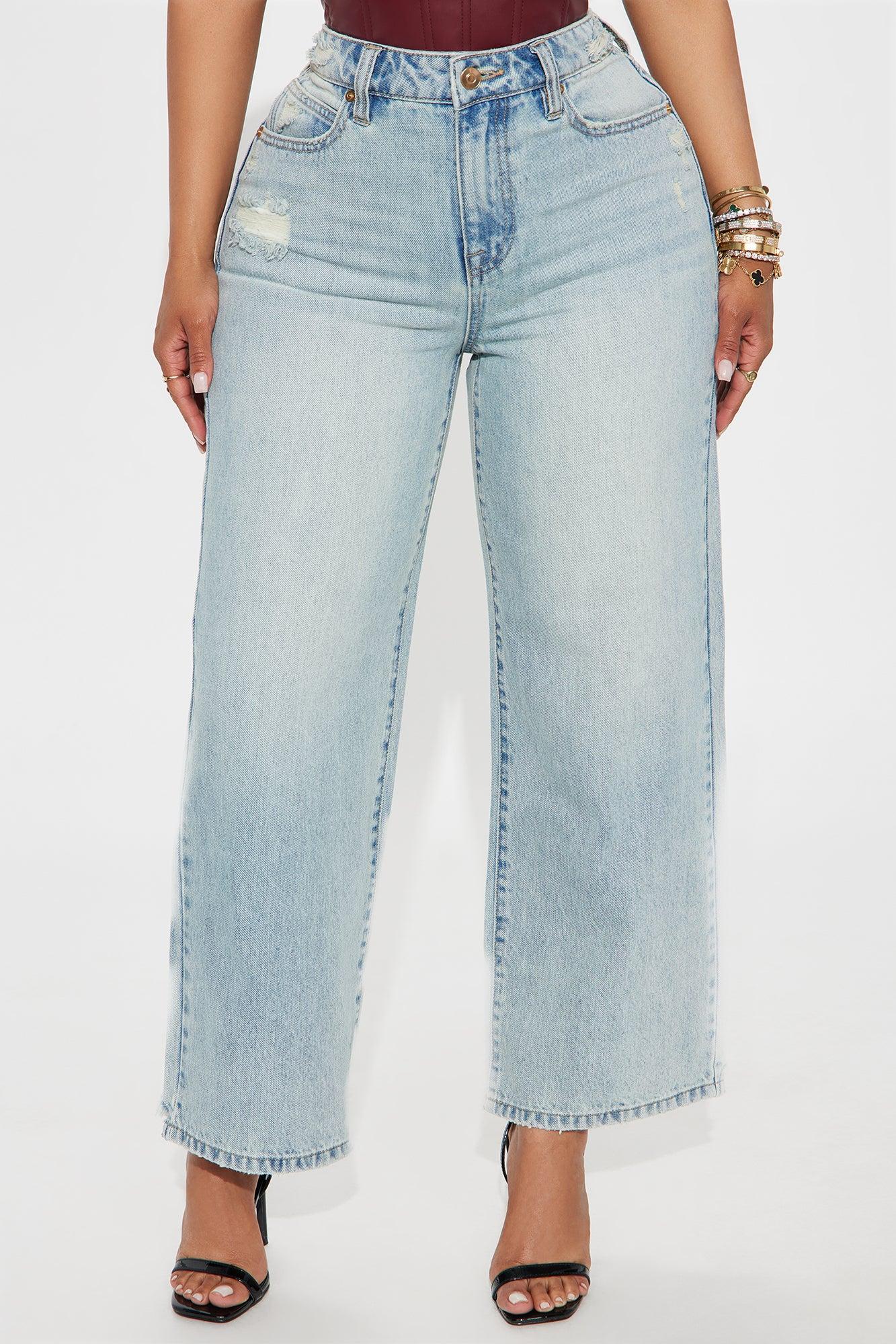 Scarlett Cropped Wide Leg Jeans - Light Wash Product Image
