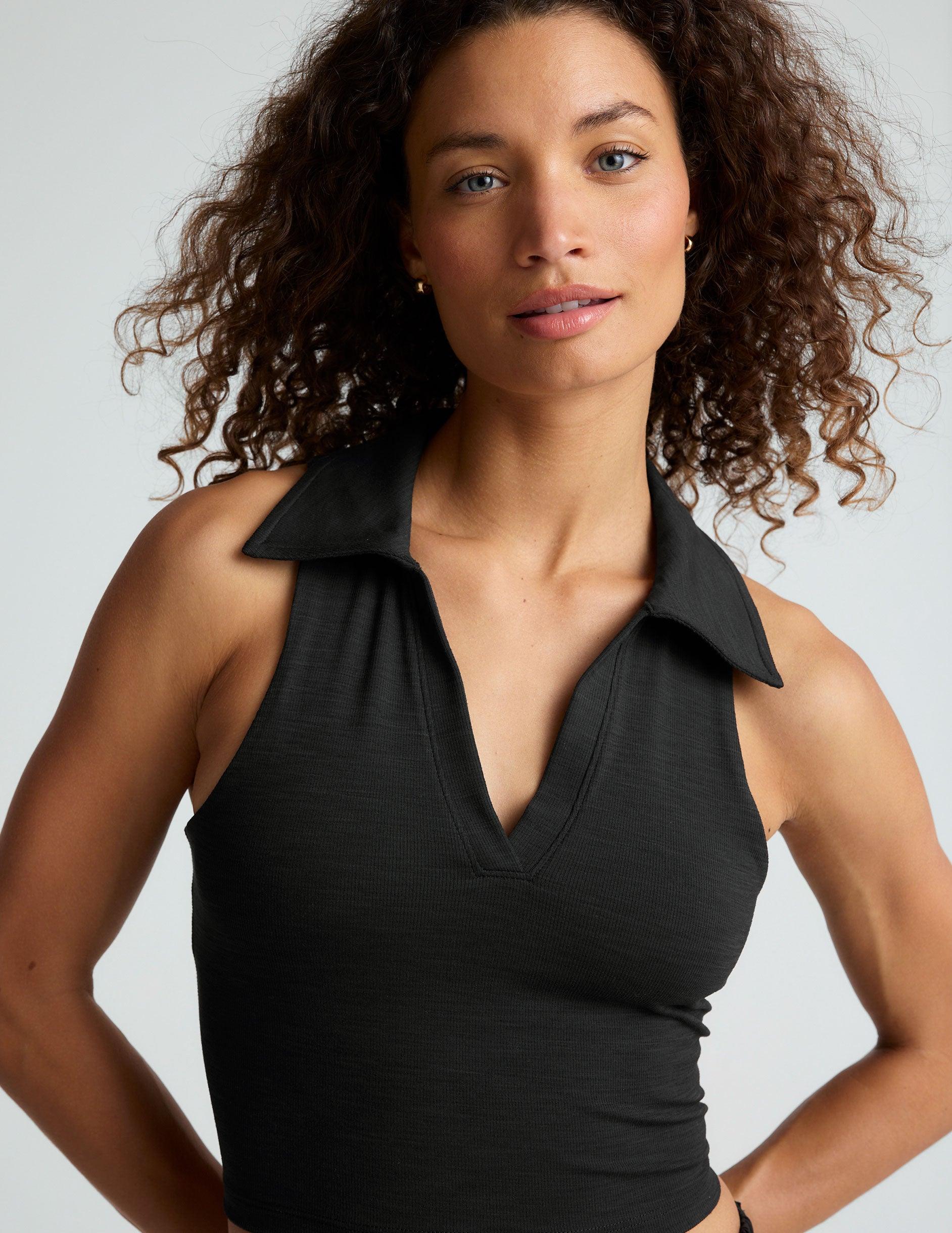 Heather Rib Prep Cropped Tank Product Image