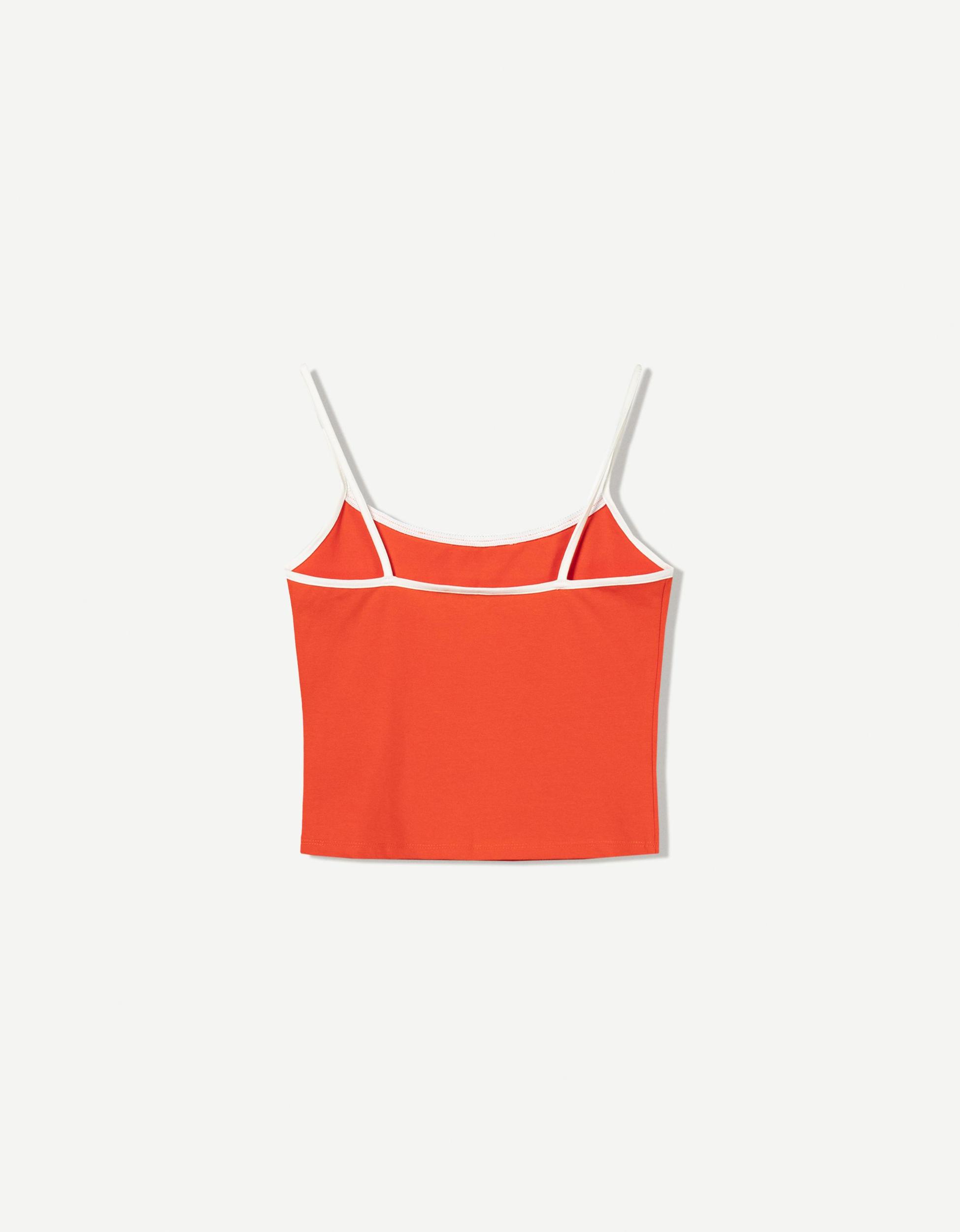 Printed top with straps Product Image