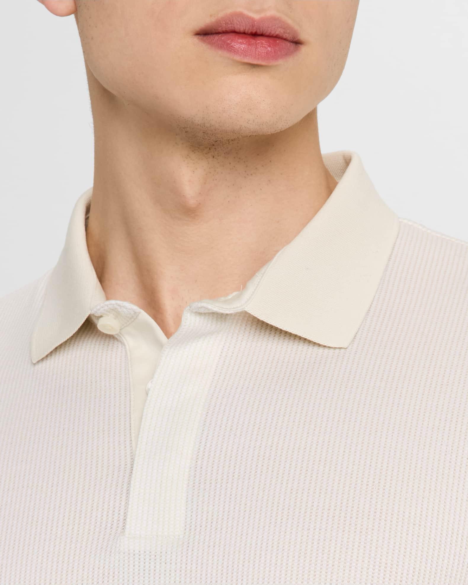 Men's Pado Cotton Textured Long-Sleeve Polo Shirt Product Image