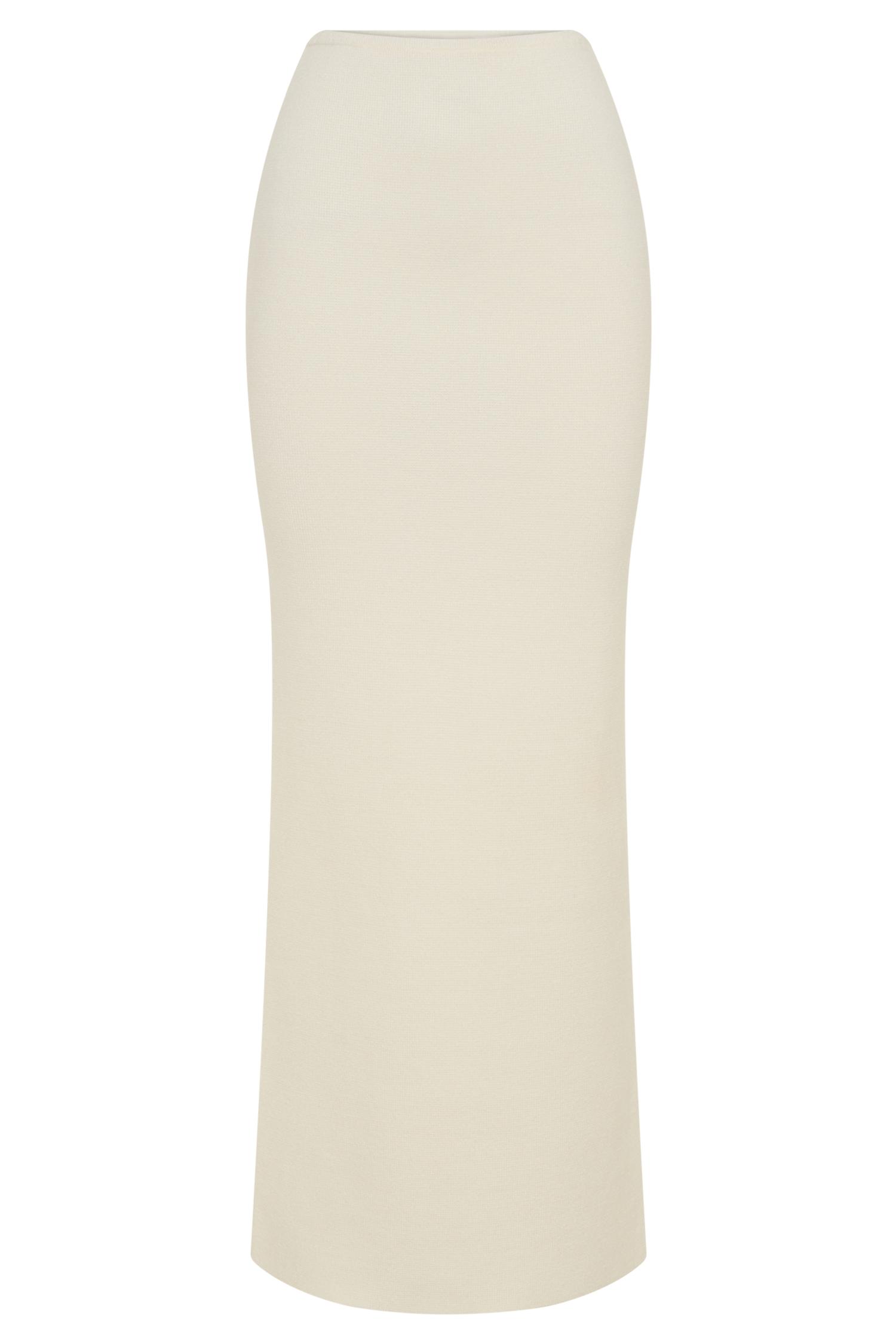 Kyle Knit Maxi Skirt - Ivory Product Image