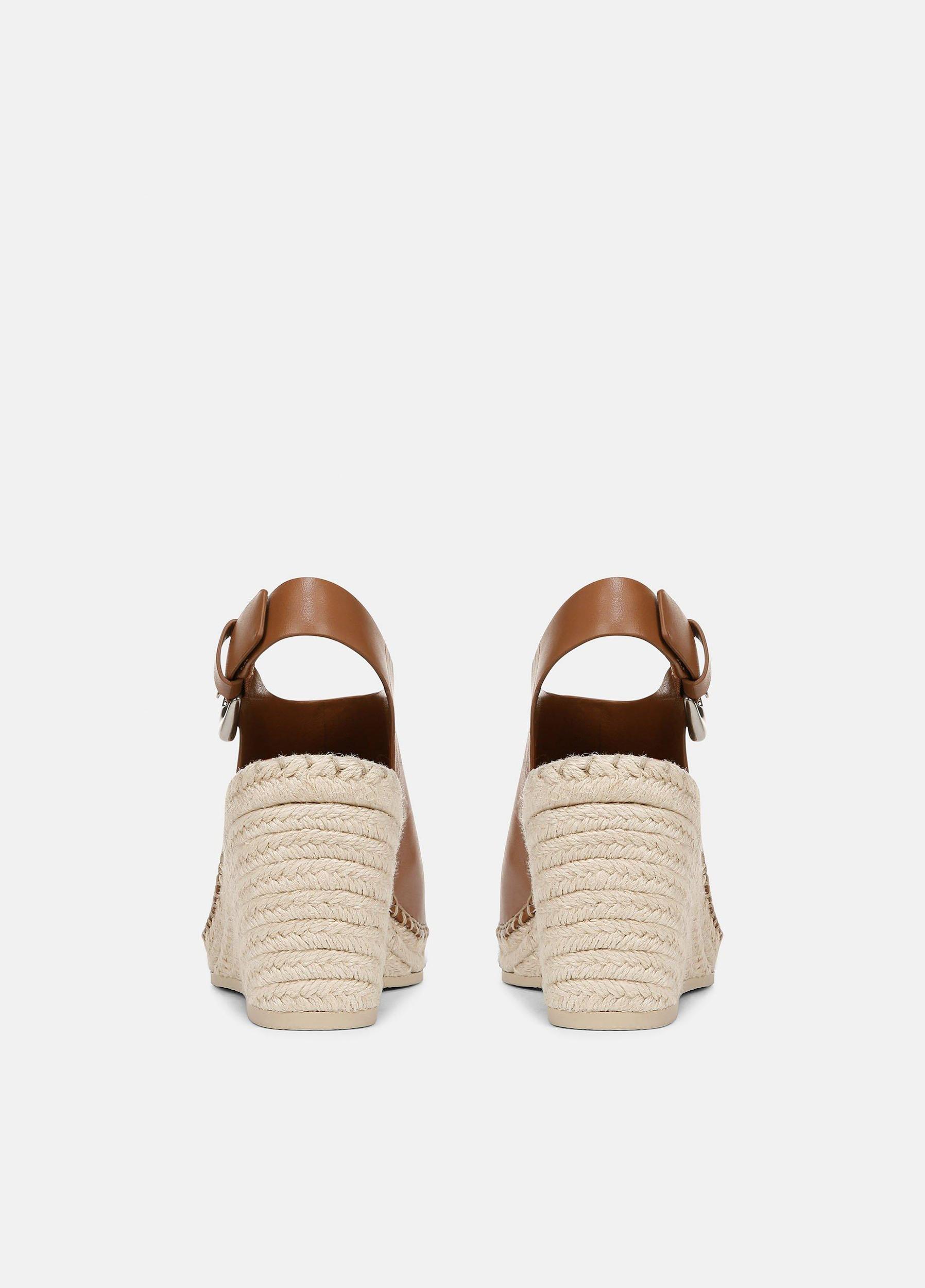 Gabriela Leather Wedge Espadrille Sandal Product Image