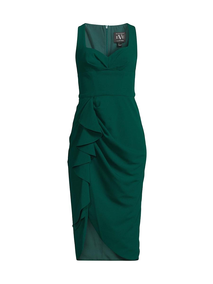 Womens Lucetta Stretch-Crepe Sheath Midi-Dress Product Image