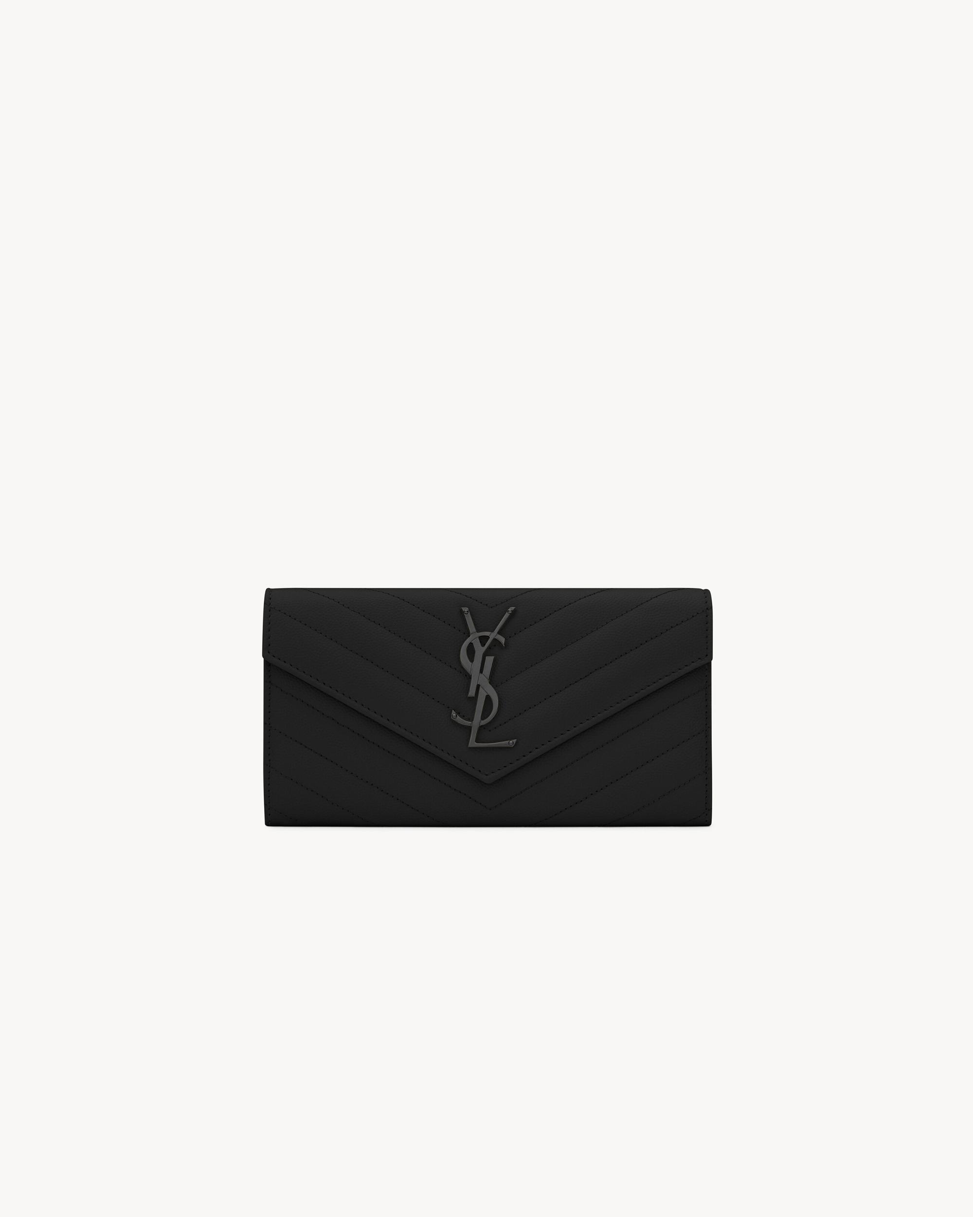 CASSANDRE MATELASSÉ small envelope wallet in grain de poudre leather Product Image