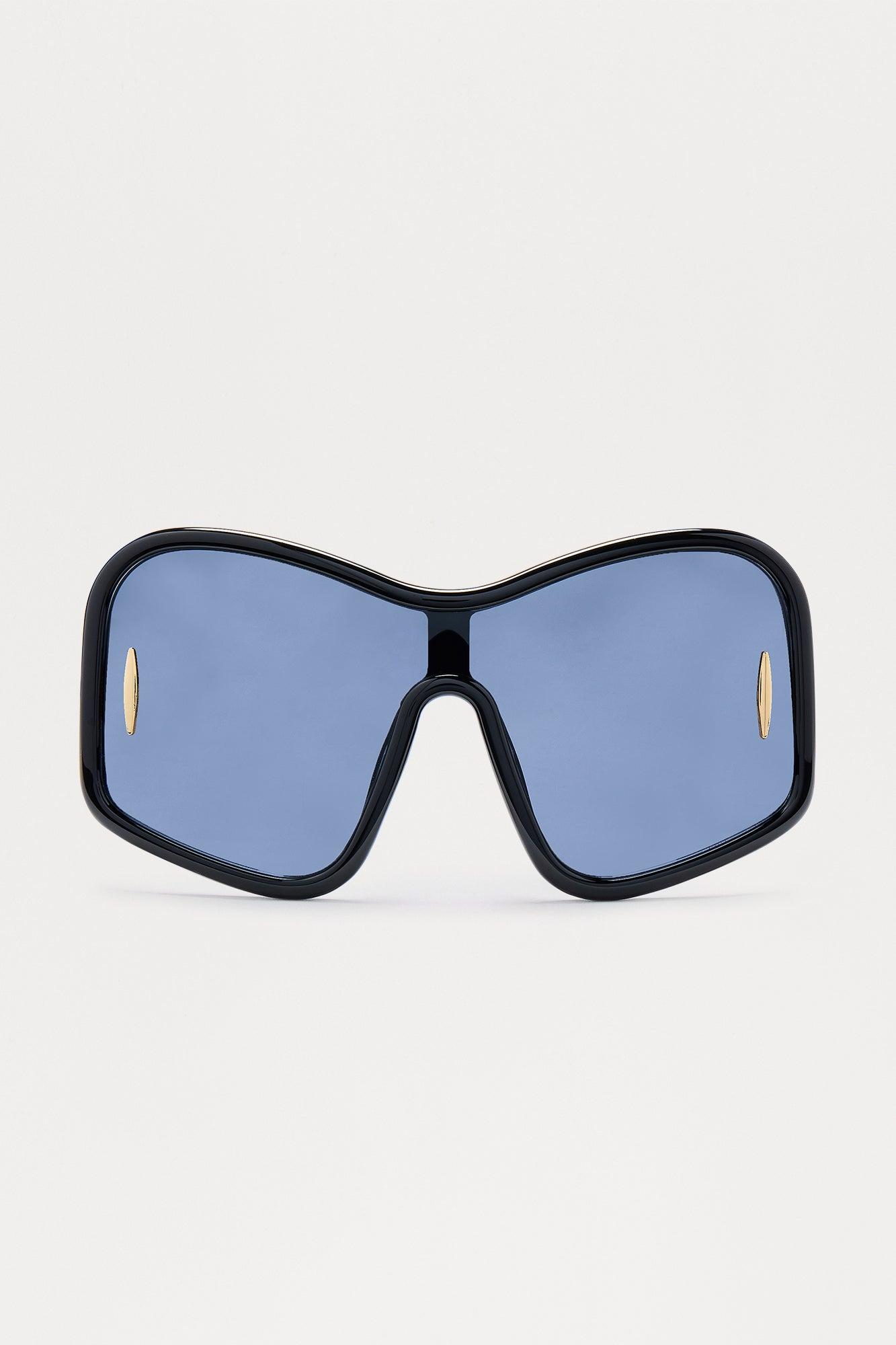 Patricia Oversized Shield Sunglasses  - Black Female Product Image
