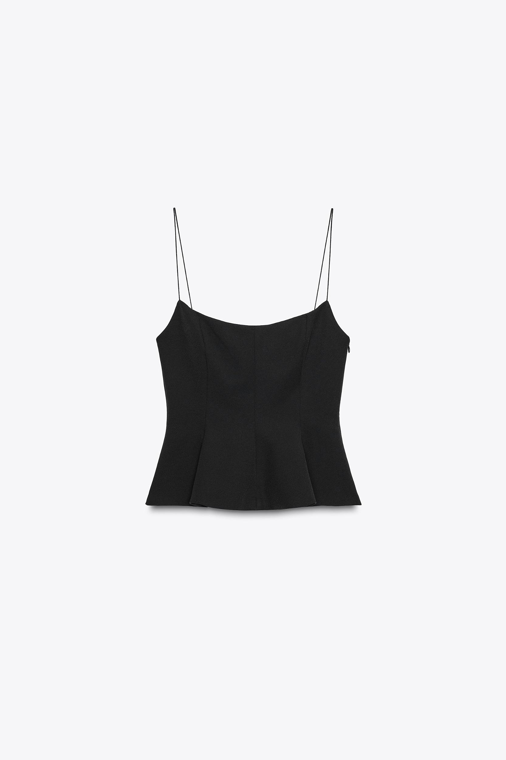 STRETCH PEPLUM TOP Product Image