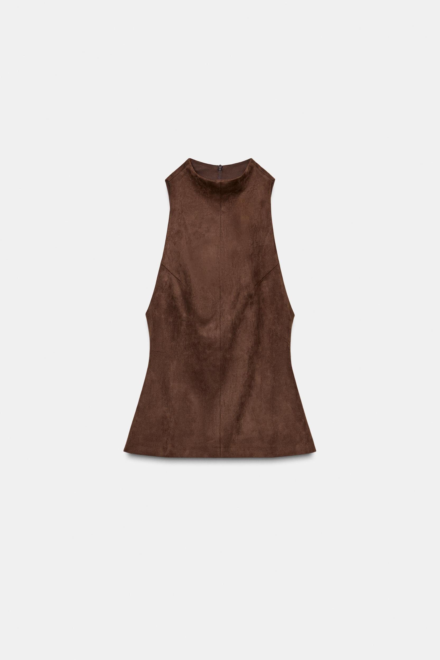 FAUX SUEDE TOP Product Image
