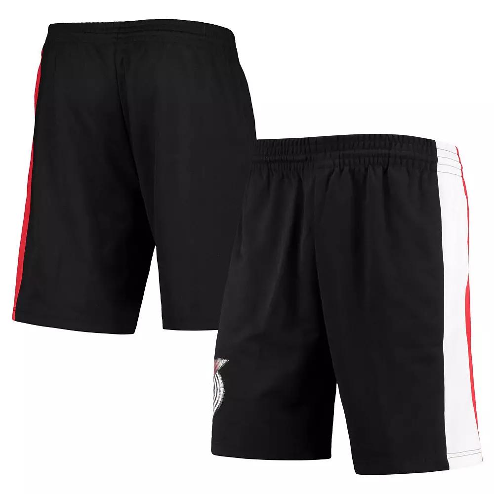 Men's Mitchell & Ness Black Portland Trail Blazers Hardwood Classics 75th Anniversary Swingman Shorts,  Product Image