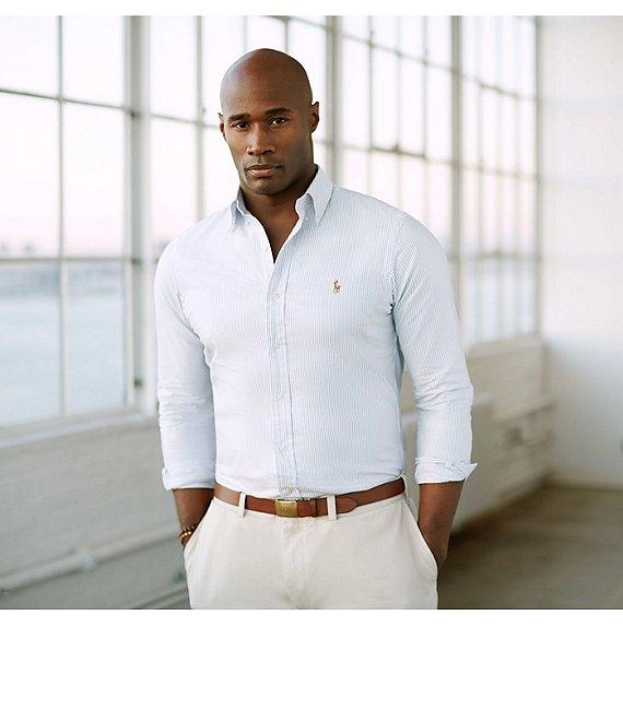 Polo Ralph Lauren Big & Tall Classic-Fit Striped Oxford Sportshirt Product Image