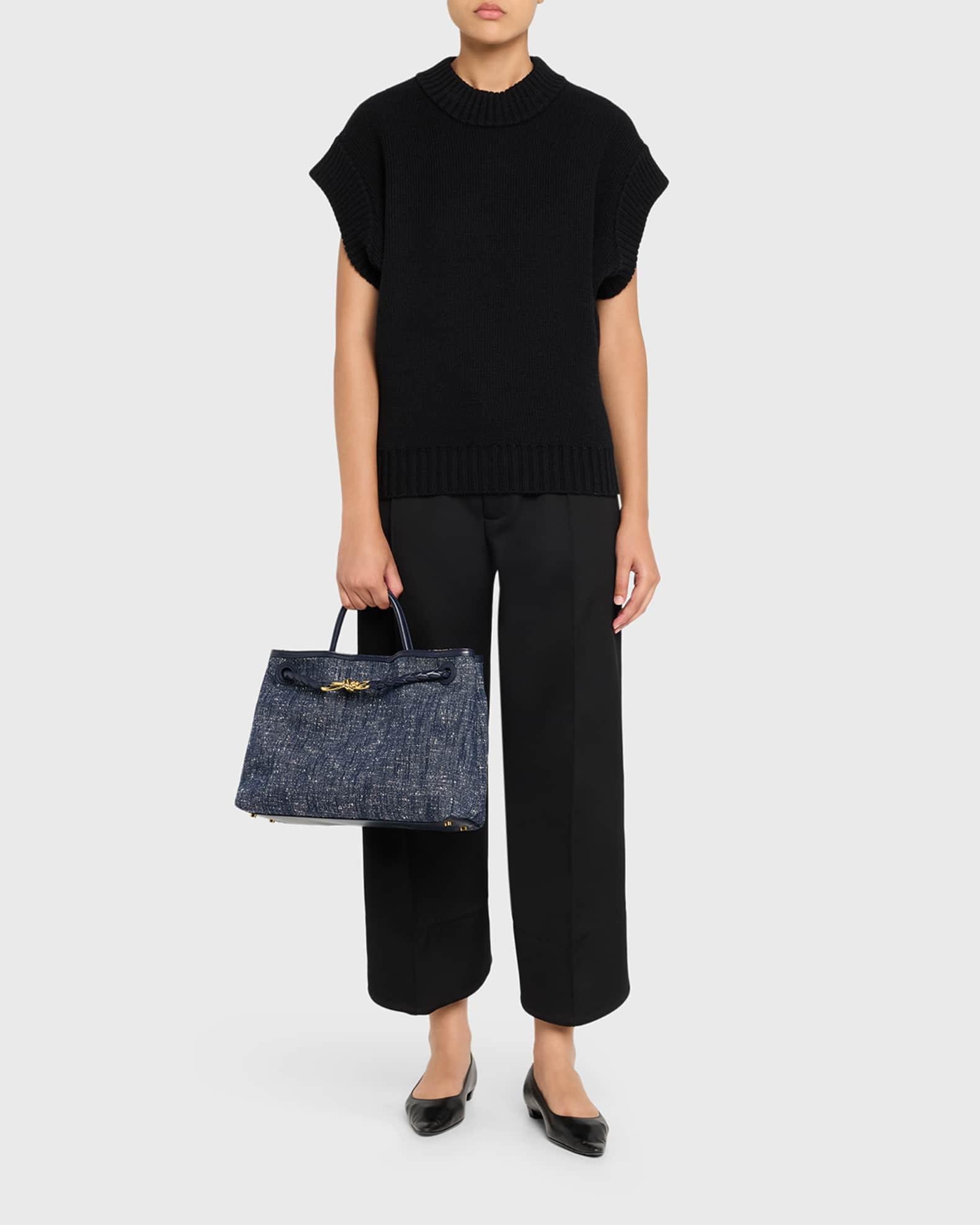 Andiamo Medium Boucle Denim Tote Bag Product Image