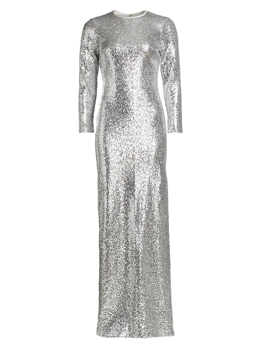 Womens Gianna Sequin Column Gown Product Image