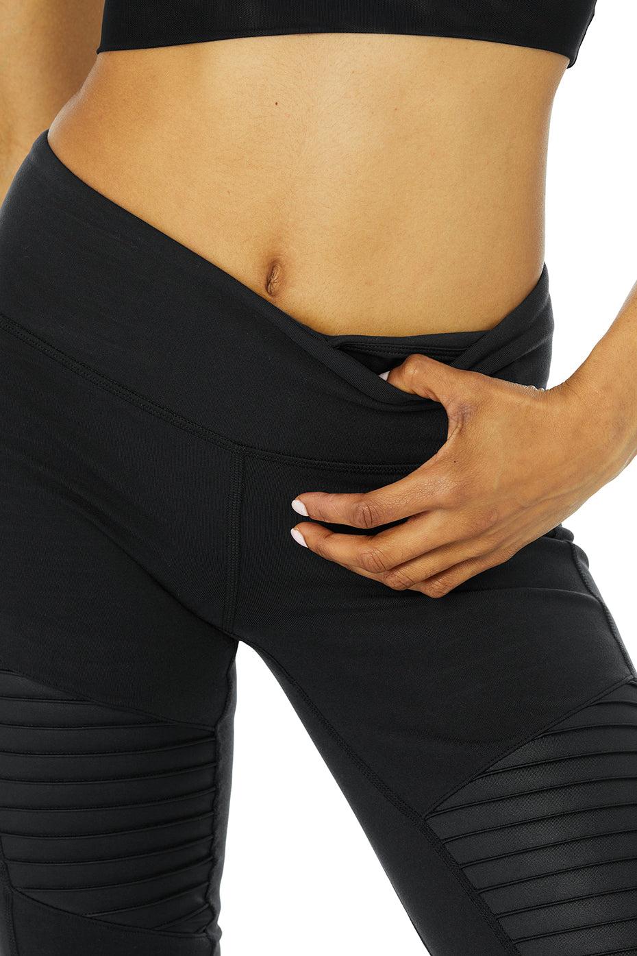 Moto Legging - Black/Black Glossy Product Image