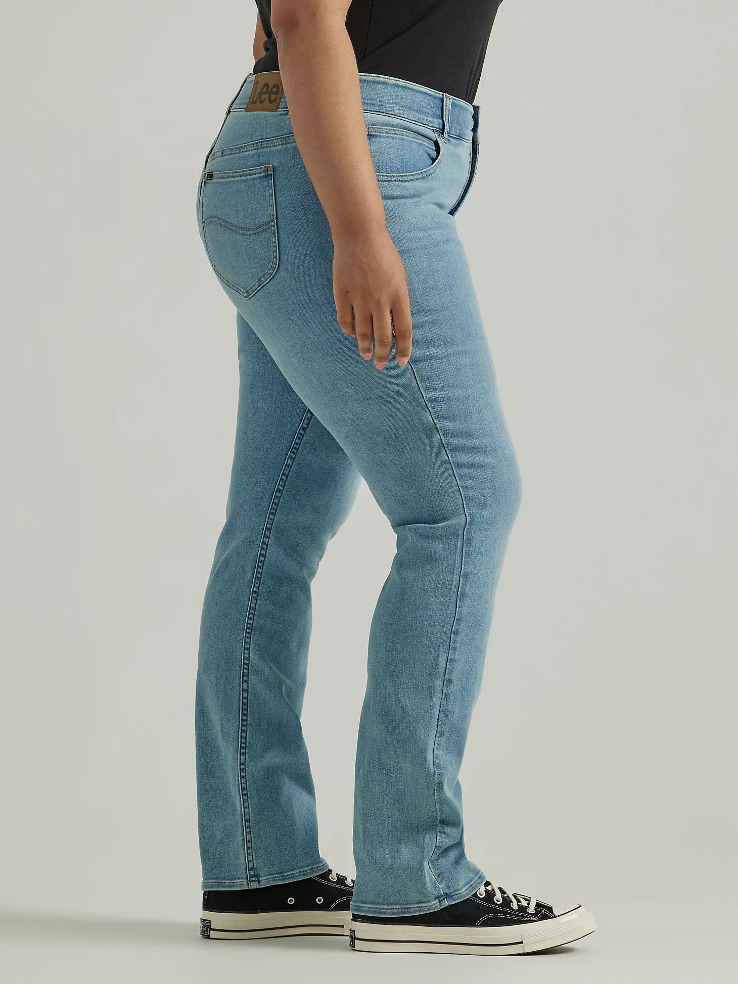 Women's Ultra Lux Comfort with Flex Motion Straight Jean (Plus) | Women's Jeans | Lee® Product Image